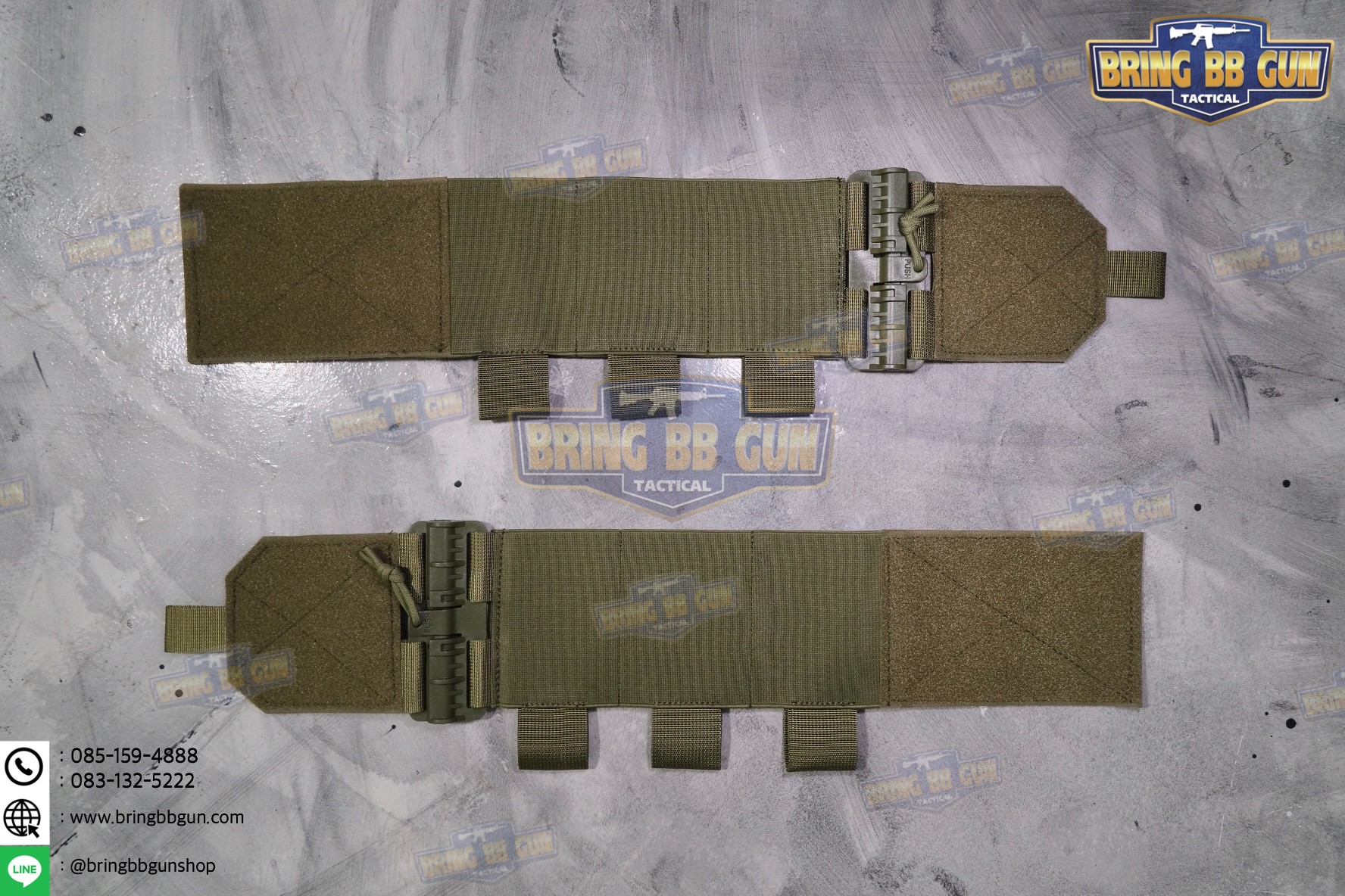 ชุดเซ็ตปลดเสื้อเกราะไว (ชุดสายโอบ-ปลดไว แบบยางยืด) (QD Elastic Cummerbund)