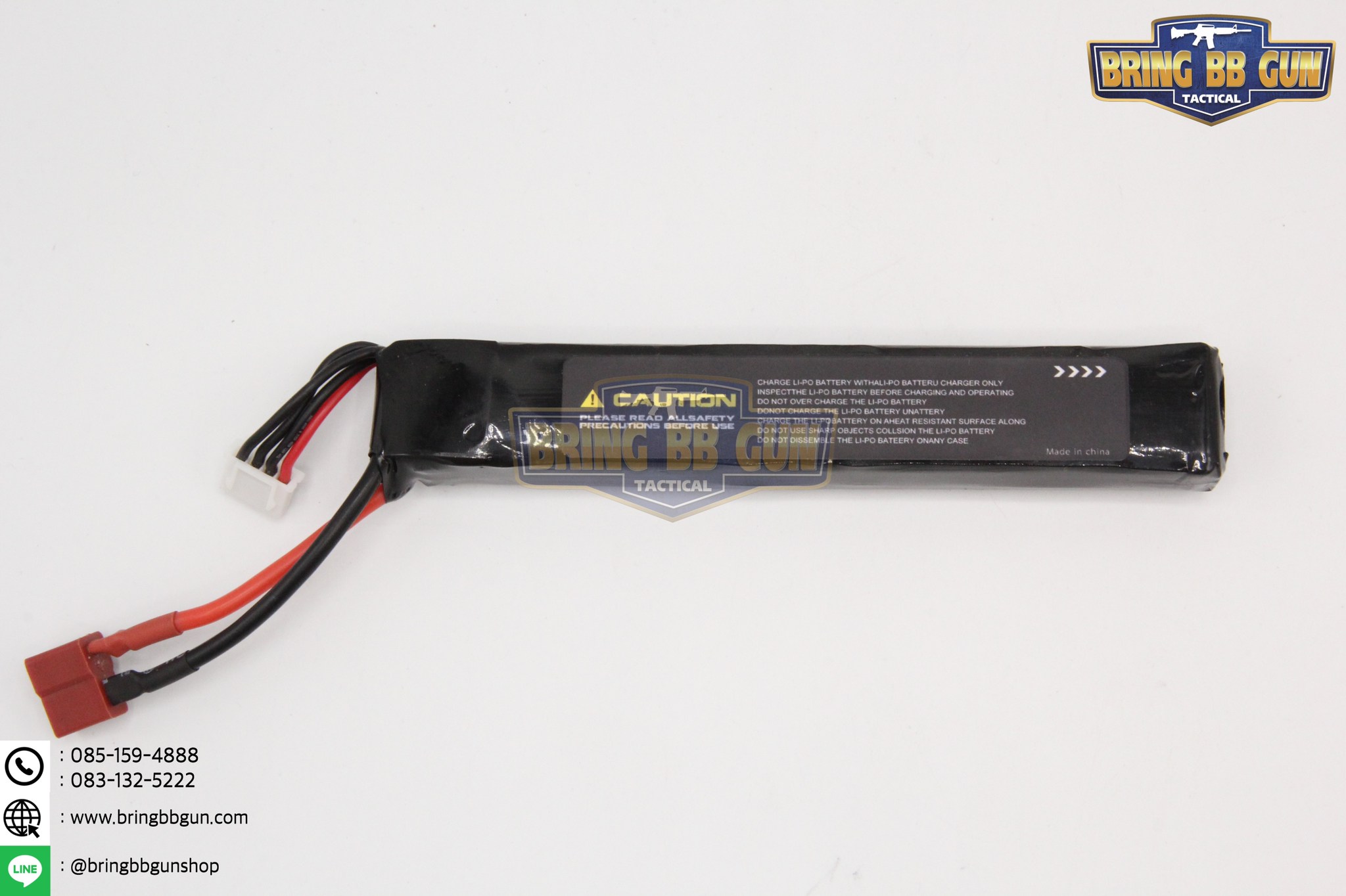 แบตลิโพ ยี่ห้อ Bos Li-po รุ่น Tactical (20c 1300mAh 11.1V.) มีหัวปลั๊ก2แบบให้เลือก