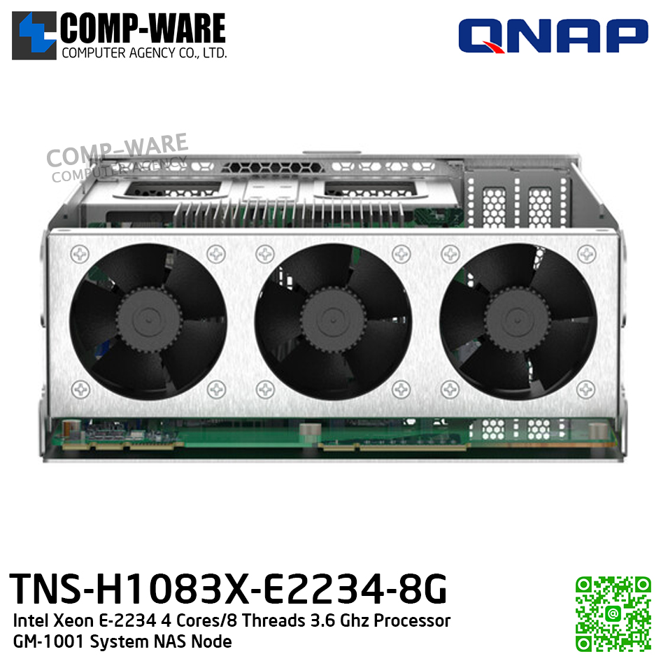 Intel Xeon E-2234 4 Cores/8 Threads 3.6 Ghz Processor (GM-1001 System NAS Node) TNS-h1083X-E2234-8G - 3Y Warranty