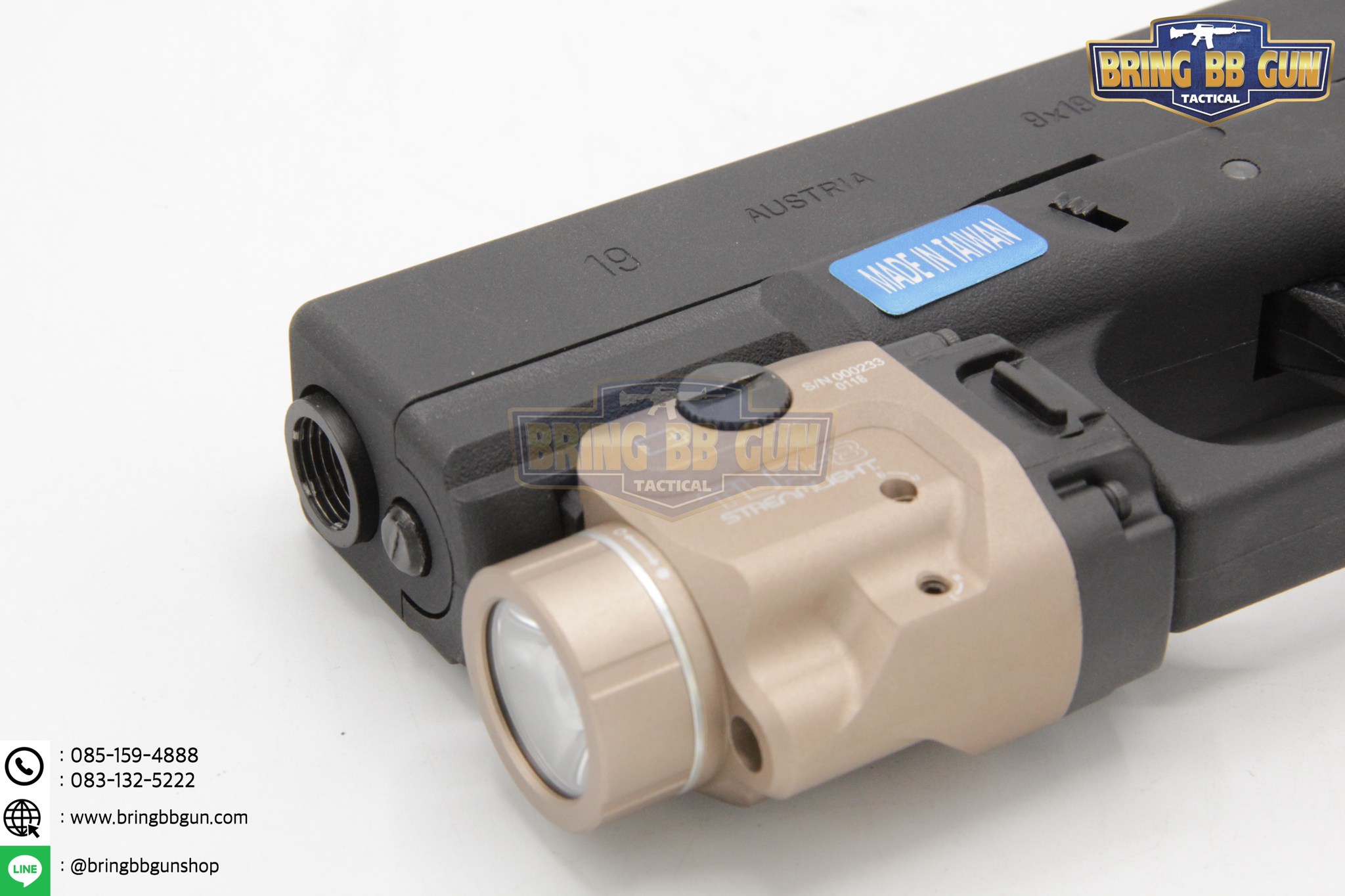 ไฟฉายและเลเซอร์สีแดง ติดปืนสั้น Streamlight รุ่นTLR-8