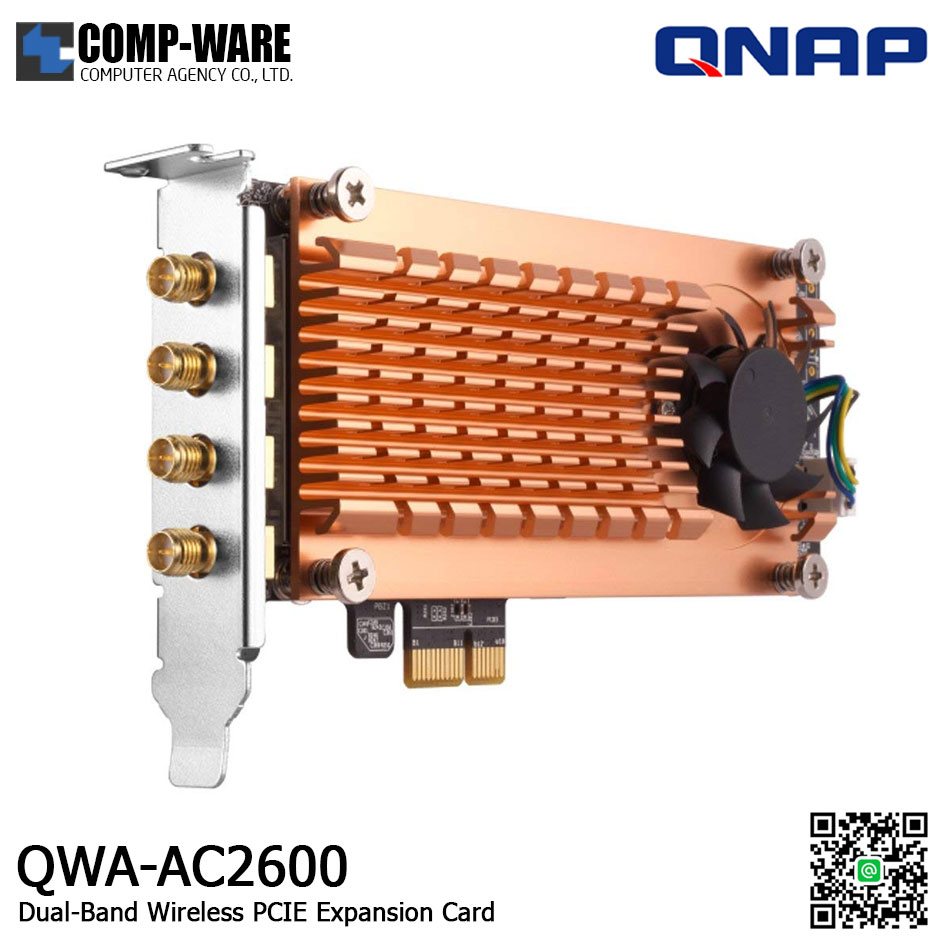 QNAP QWA-AC2600 Dual-Band Wireless PCIE Expansion Card (1Y Warranty)