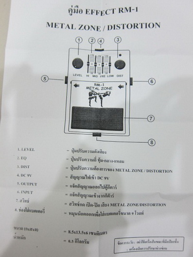 เอฟเฟ็ค ROCK รุ่น RM-1 DEATH METAL ของใหม่ ขายถูก