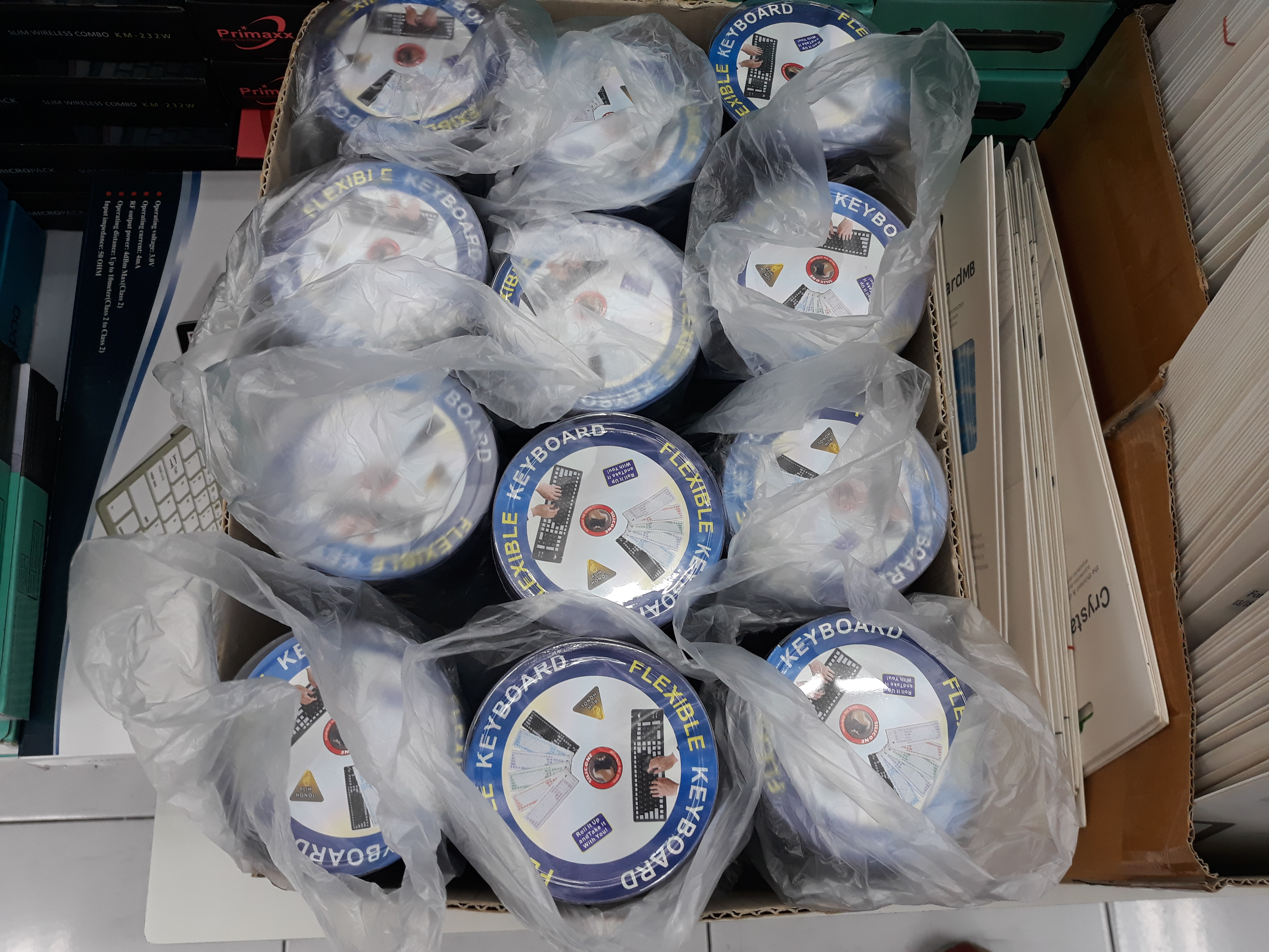 สำหรับ PC คีย์บอร์ดยางกันน้ำ สำหรับคอมพิวเตอร์ ต่อด้วย USB