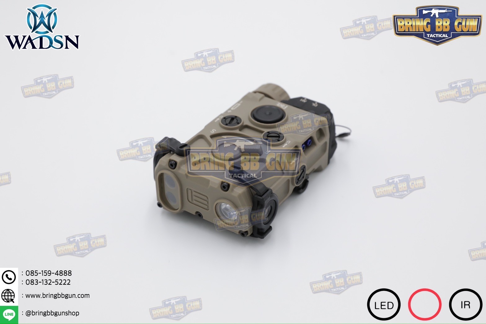 กล่อง Eo-tech OGL ยี่ห้อ WADSN รุ่น พลาสติก (เลเซอร์ชี้เป้าสีแดง) (OGL) (EOTECH OGL) (ON-GUN-LASER)