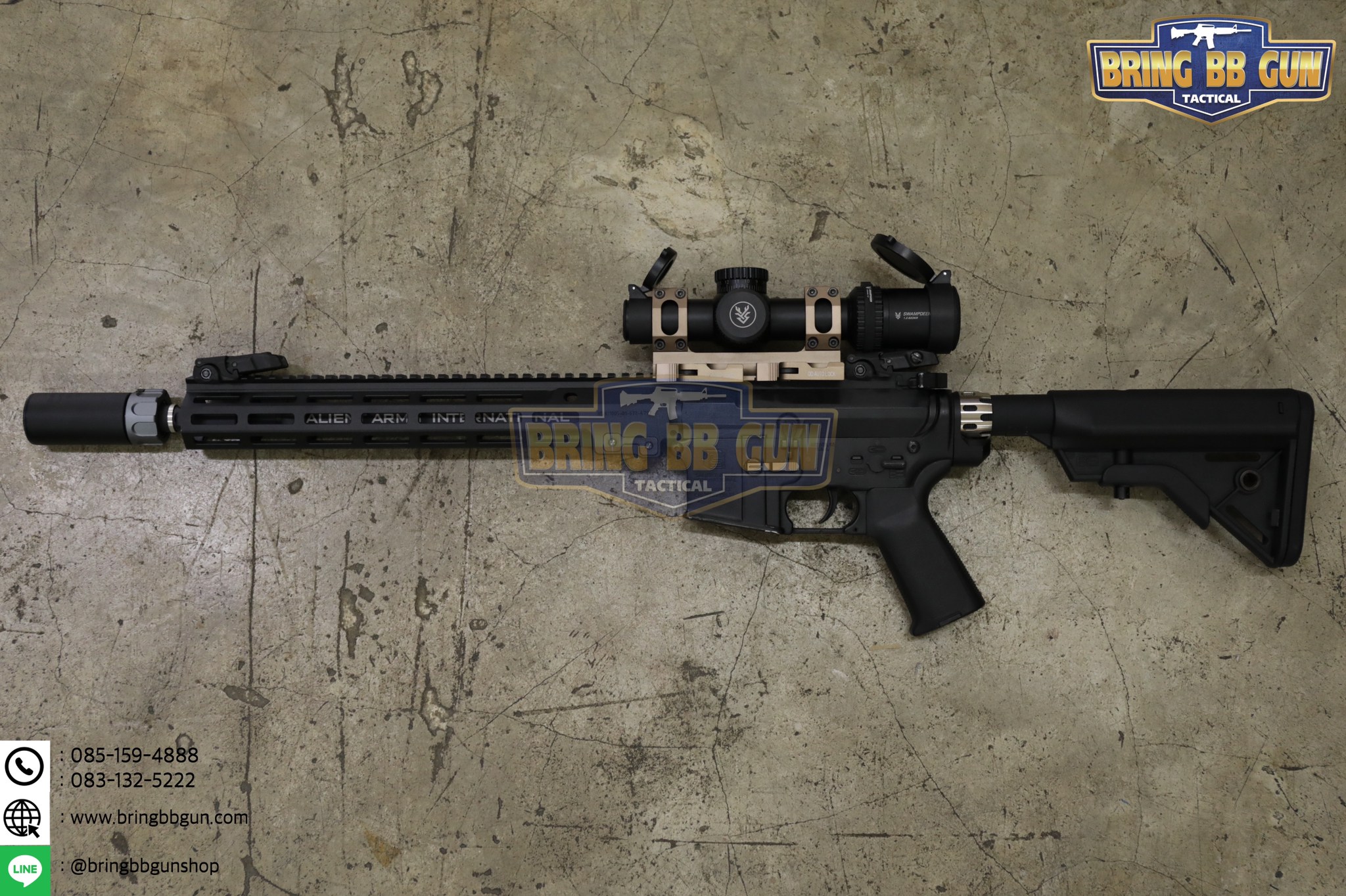 ขาจับกล้องคู่แบบปลดไว (ไซค์เล็ก) Scope AR Recon QD Mount ขาจับกล้องขนาดวง 25 และ 30mm. รุ่นปลดไว จับราง 20 mm.