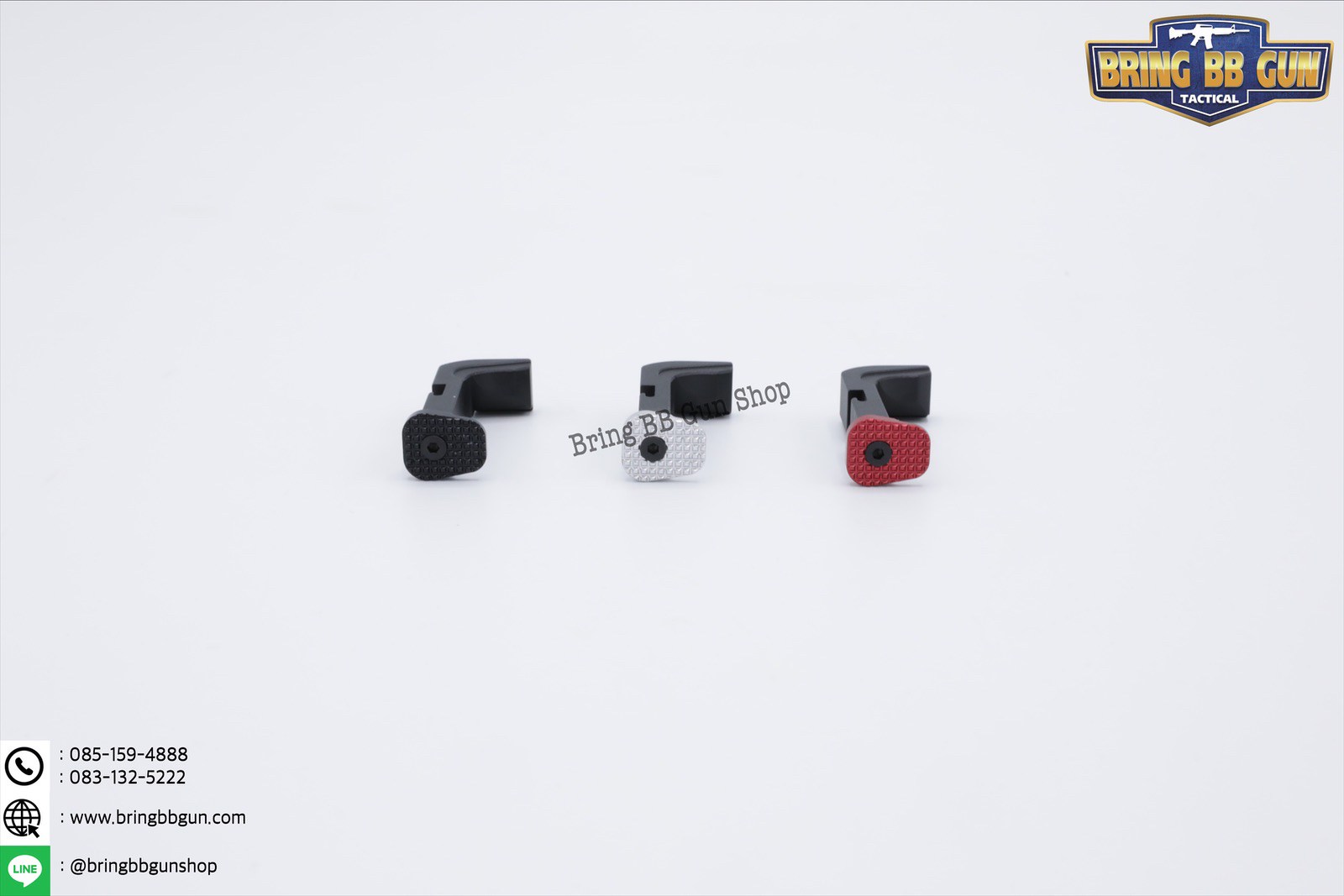 ปุ่มปลดแม็กกาซีน ปืนสั้นGlock งานอลูมิเนียม สำหรับปืนสั้น : Glock 17/18/19 (ยี่ห้อWE)