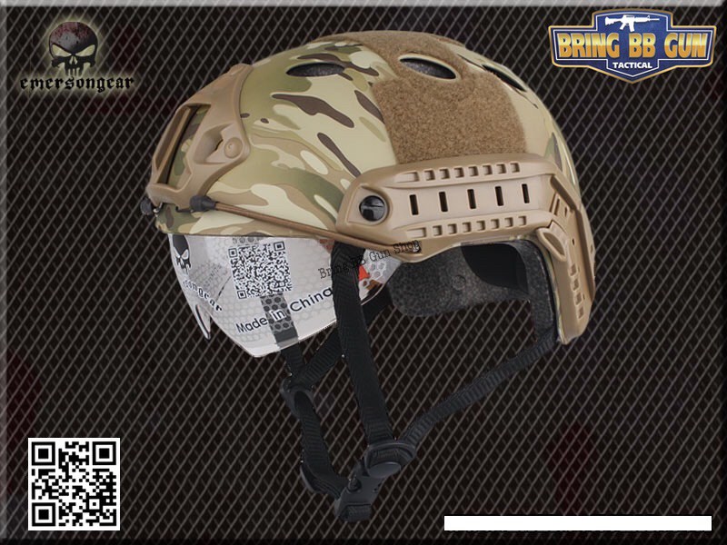 หมวกฟาส ยี่ห้อ Emerson รุ่นเลนส์กระจก (Fast Helmet PJ Type)