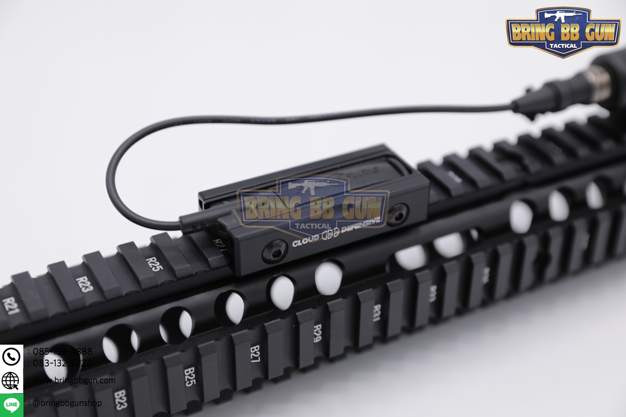 LCS ยี่ห้อ Cloud Defensive (ตัวจับสวิตช์หางหนูของไฟฉาย) รุ่น ระบบราง Picatinny (รางรถไฟ,ราง20mm.) (Light Control System) (ใช้ได้กับชุดหน้าระบบราง Picatinny เท่านั้น)