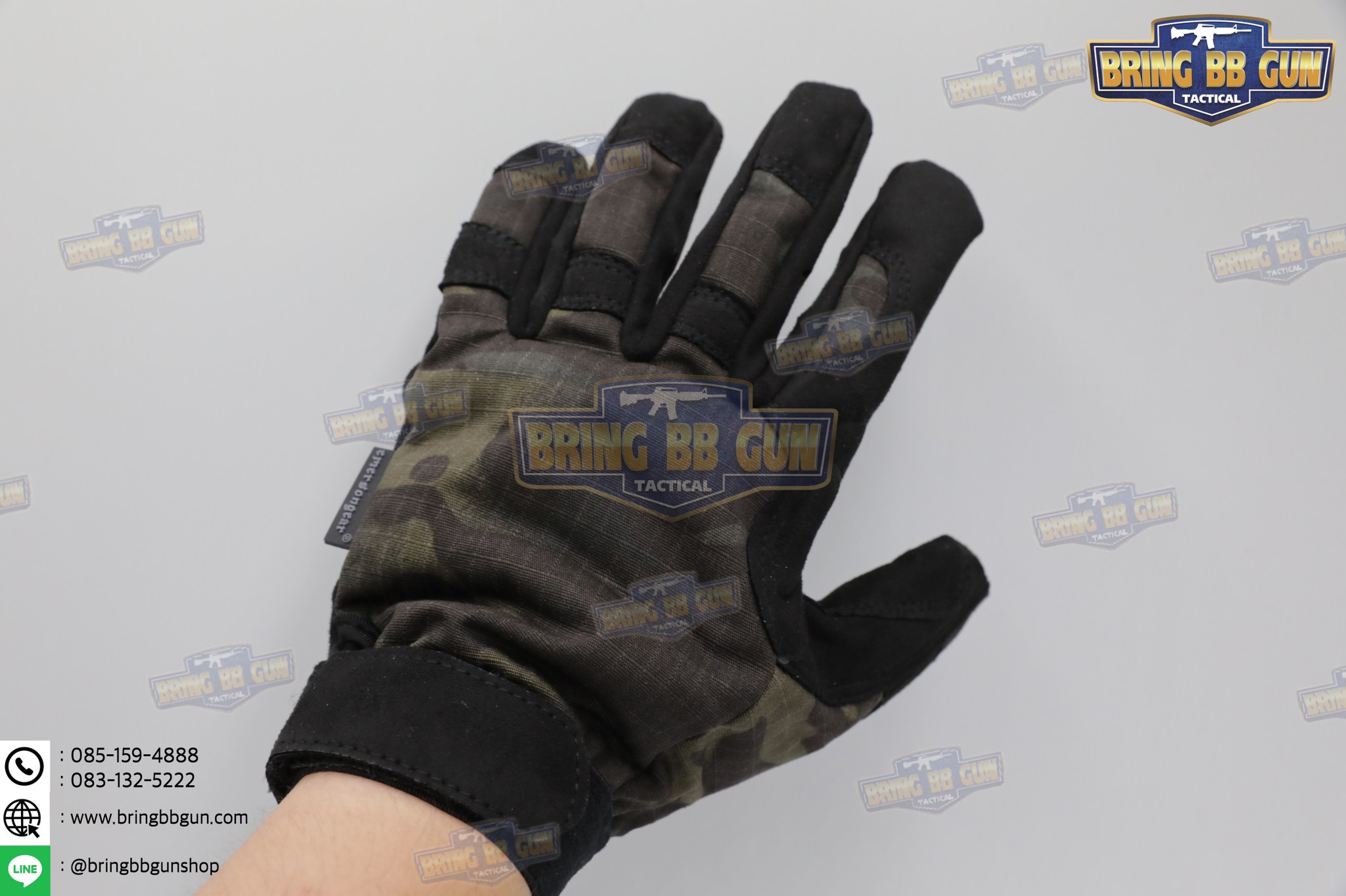 ถุงมือเต็มนิ้ว ยี่ห้อ Emerson รุ่น Tactical Lightweight Camouflage Gloves (Tactical Gloves)