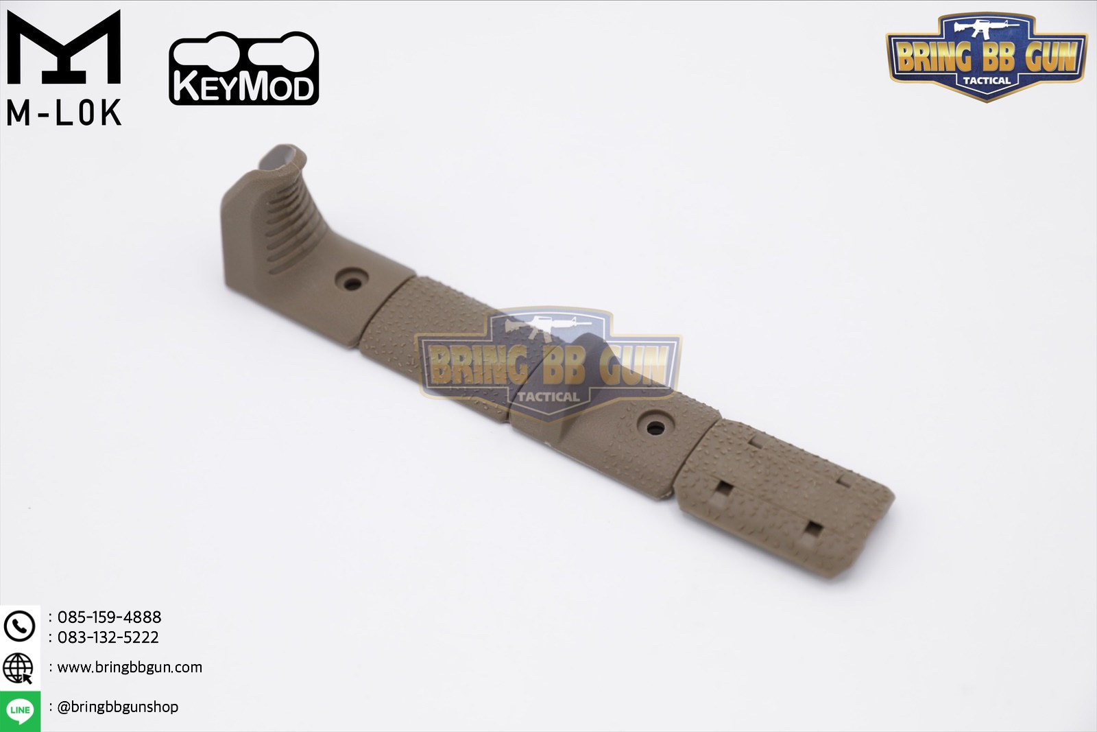 กริ๊ปมือ M-lok/Keymod Hand Stop Kit (M-Lok/Keymod Hand Stop Kit) (ใช้ได้กับชุดหน้าทั้งระบบราง M-Lok และ ระบบ ราง Keymod)