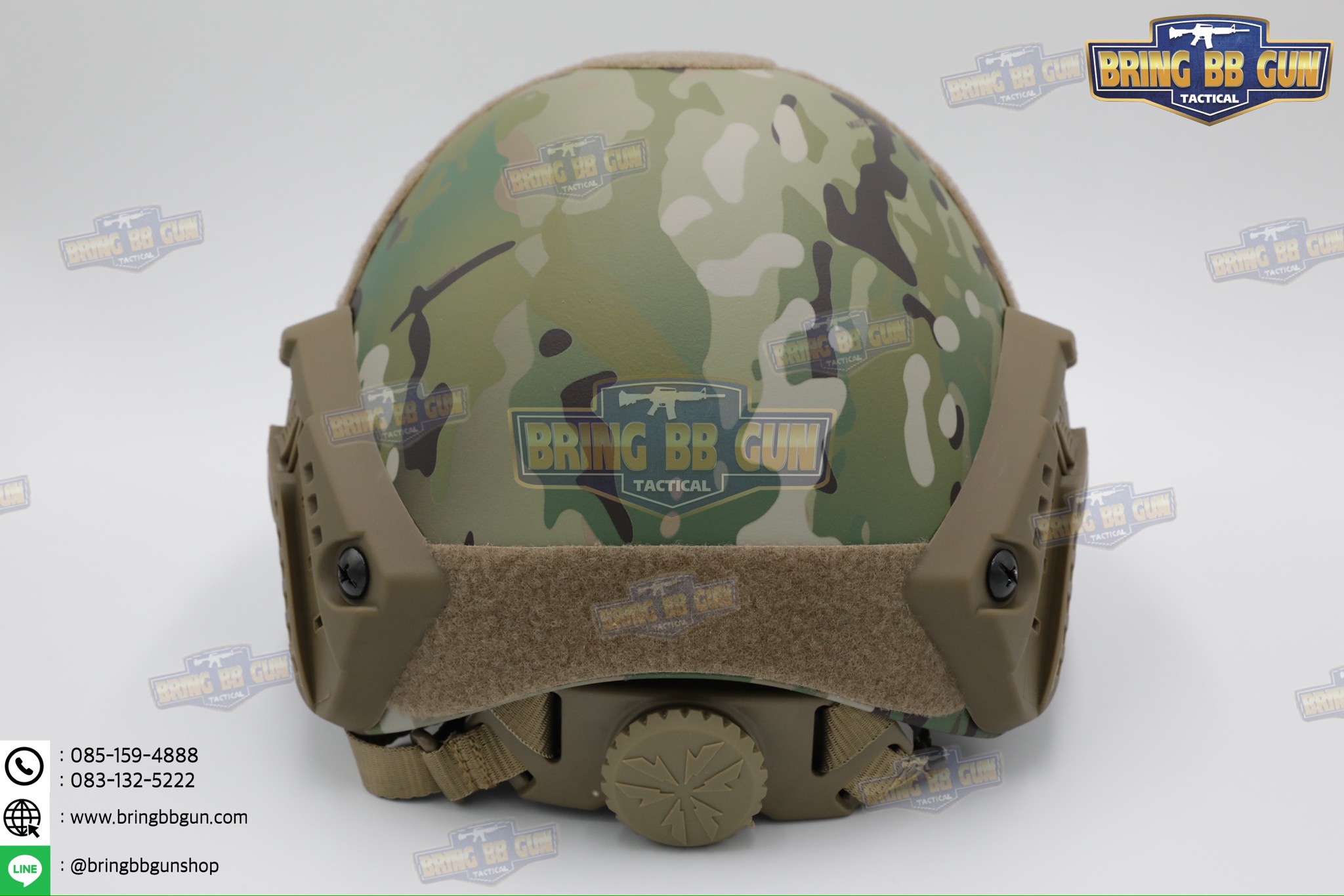 หมวก Fast ปรับท้ายทอยได้(หมวกฟาส) (Fast Helmet MH type) รุ่น Upgrade Version No holes ปรับรัดท้ายทอย