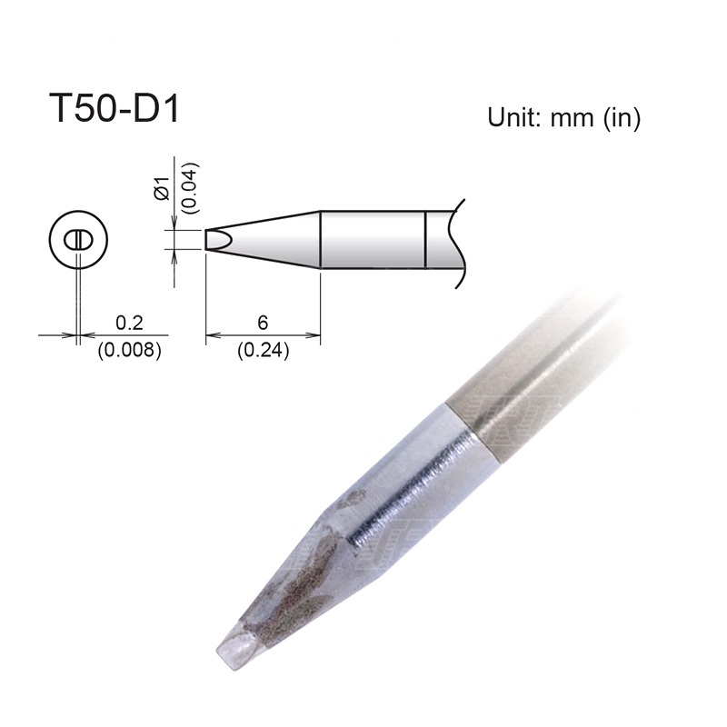ปลายหัวแร้ง FX-9703, FX-9704 | HTFX-T50 | HAKKO | ปลายหัวแร้ง สำหรับด้ามไมโคร | T50 Series
