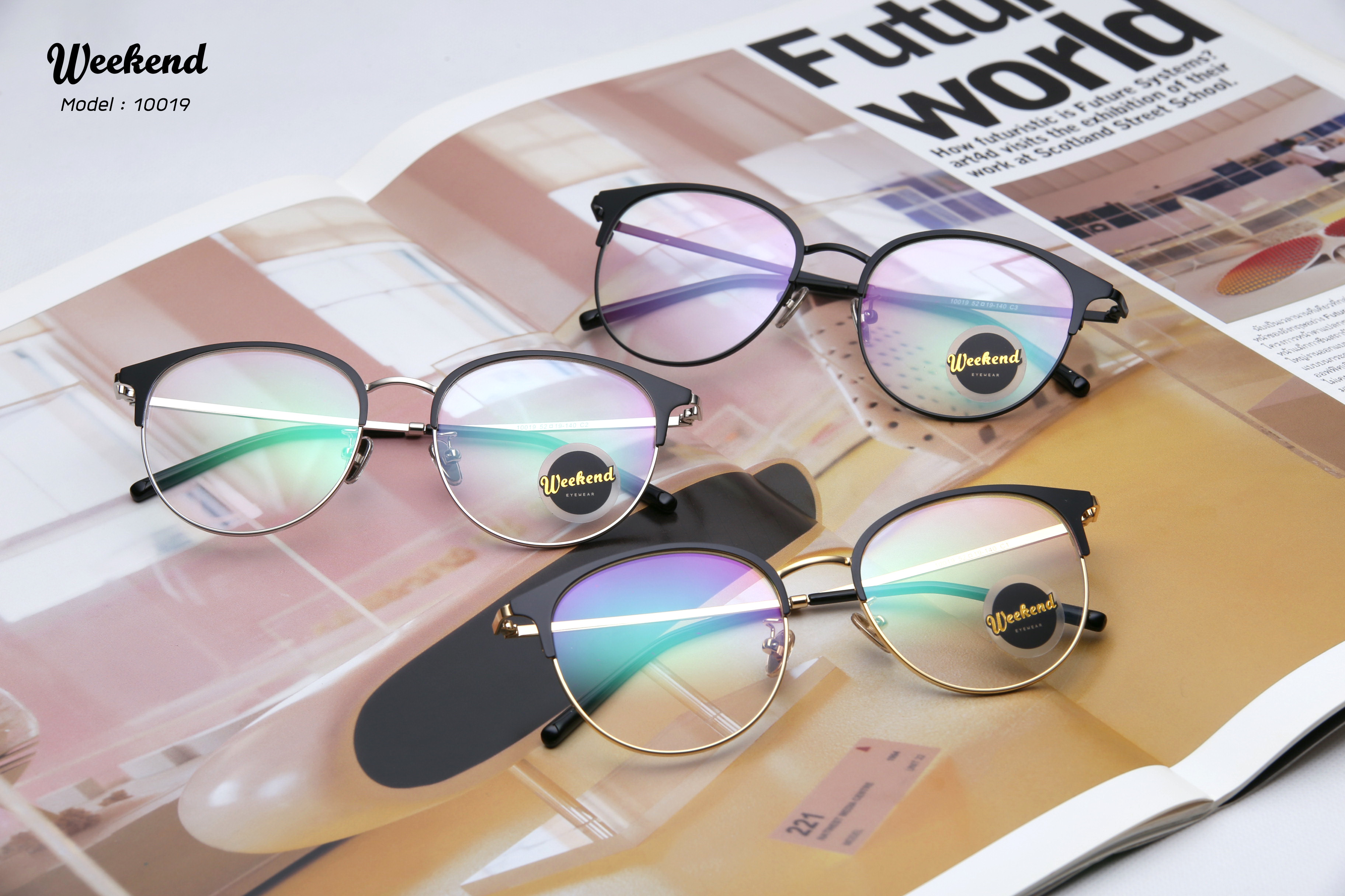 กรอบแว่นสายตา Weekend 10019 C1 Gold