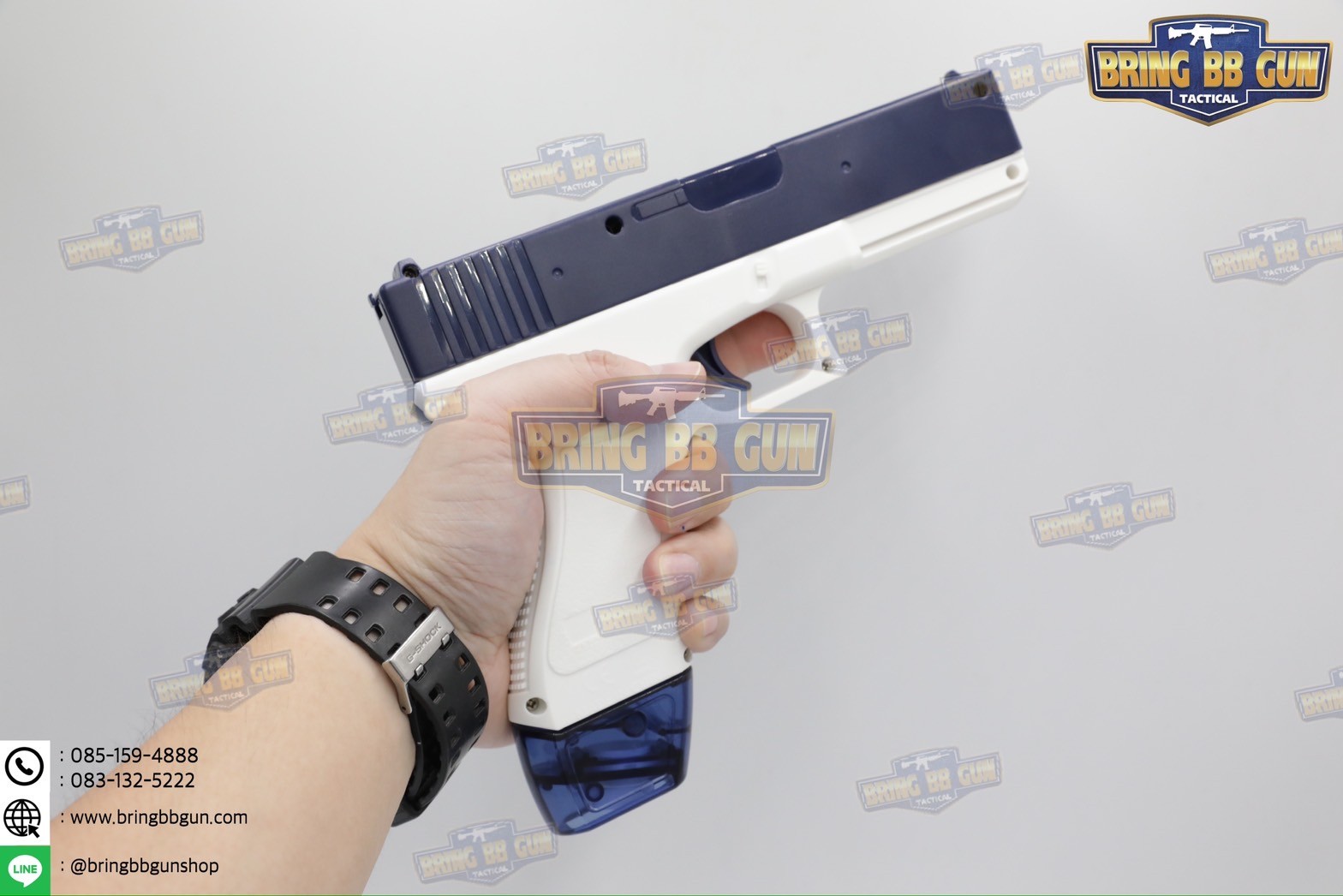 ปืนฉีดน้ำไฟฟ้า รุ่น Glock (ปืนฉีดน้ำของเล่น) (ปืนฉีดน้ำอัตโนมัติ) (ยิงได้ต่อเนื่อง)