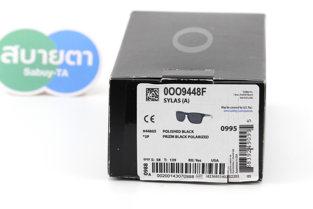 Oakley SYLAS (A) Polished Black/Prizm Black Polarized SKU#OO9448F-05