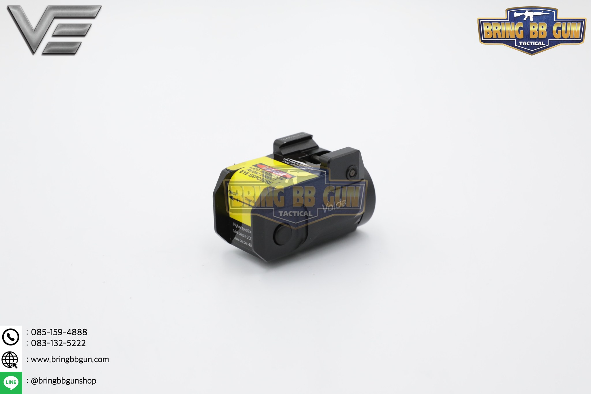 ไฟฉายติดปืน (Sub-Compact) ยี่ห้อ Vector Optics รุ่น Vaide Scrapper (Vaide Scrapper Sub-Compact Pistol Flashlight)