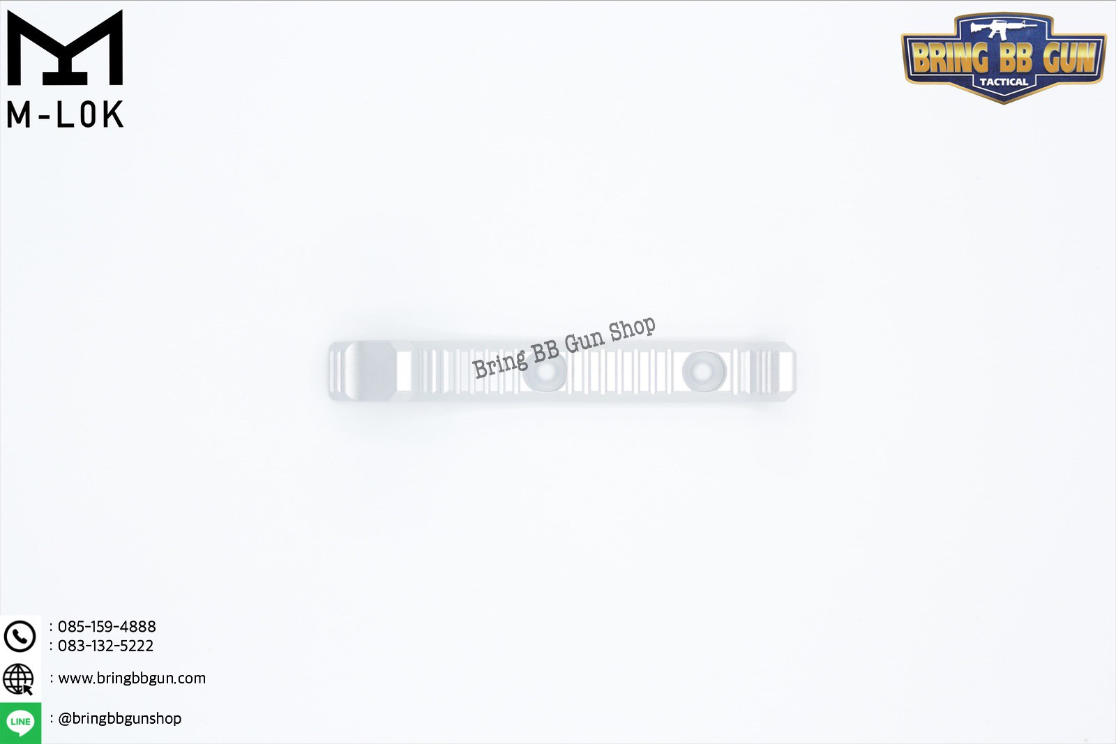 กริ๊ปมือหน้า ยี่ห้อ Castellan รุ่น Curve Foregrip CNC M-Lok (ใช้ได้กับชุดหน้าระบบราง M-Lock เท่านั้น)