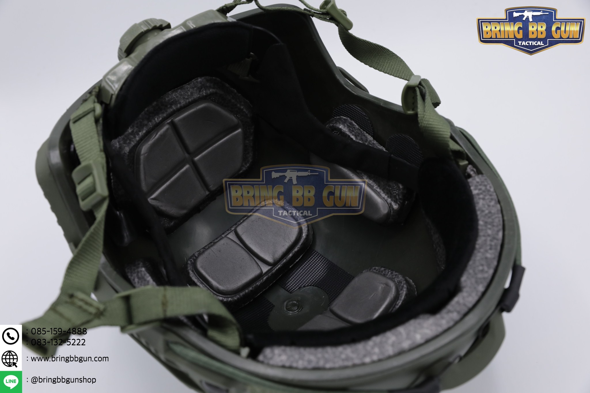 หมวก Fast ปรับท้ายทอยได้(หมวกฟาส) (Fast Helmet MH type) รุ่น Upgrade Version No holes ปรับรัดท้ายทอย