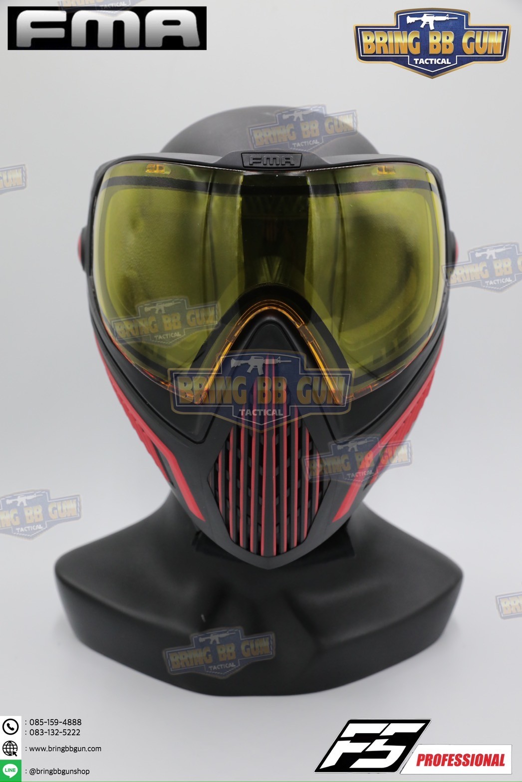 หน้ากาก F5 ยี่ห้อ FMA (FMA F5 STORM GOGGLE MASK) (F5 Professional) (Storm Goggle Mask)
