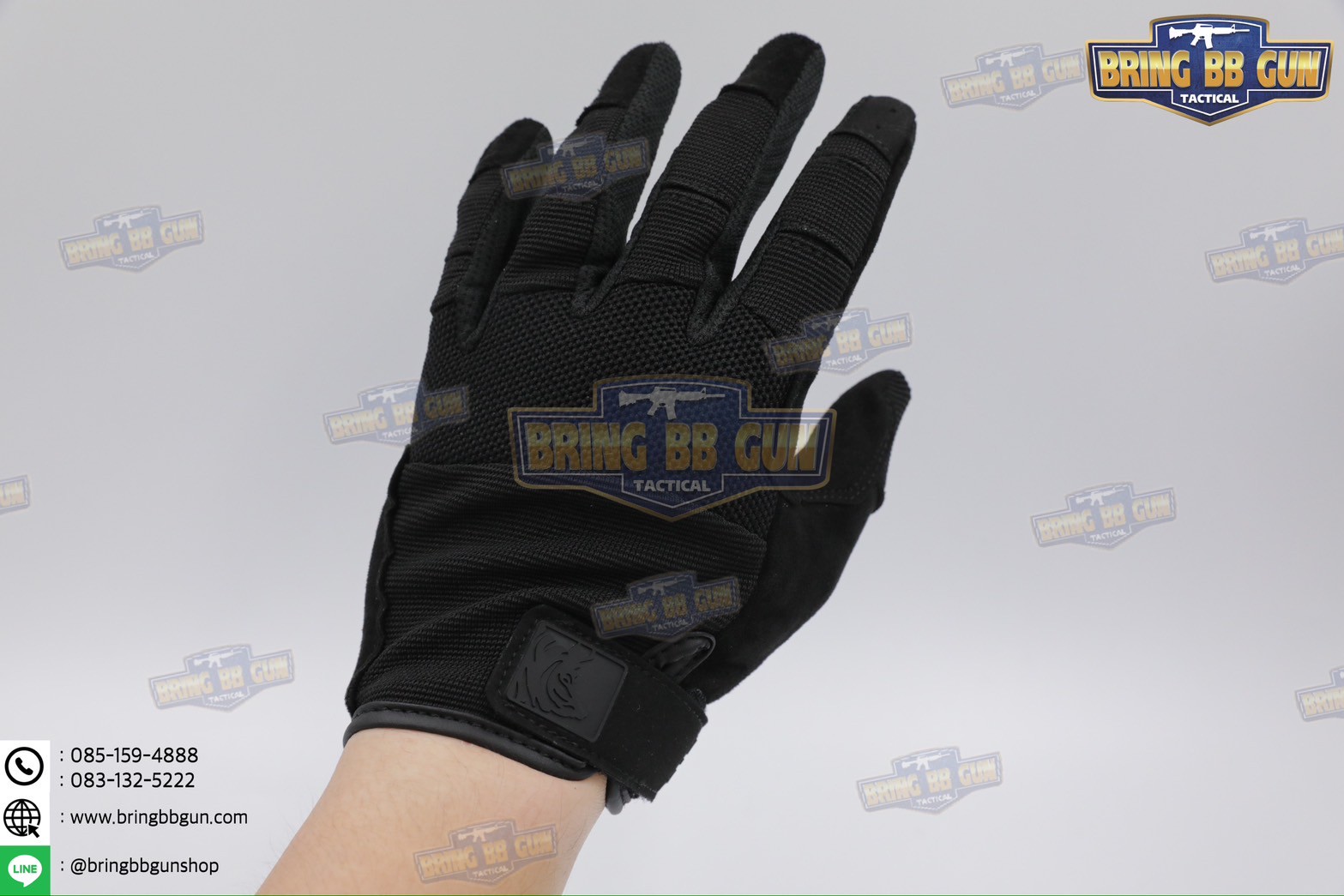 ถุงมือเต็มนิ้ว ทรง Alpha (Tactical Glove) (ถุงมือหมูป่า) (Full Dexterity Tactical Glove)