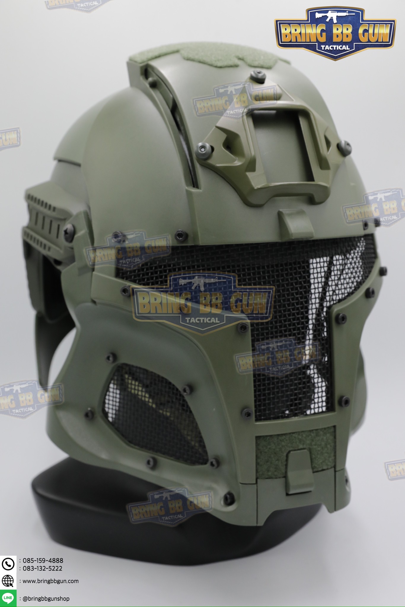 หน้ากากเต็มใบ Medieval Iron Warrior (หน้ากาก+หมวกฟาส)