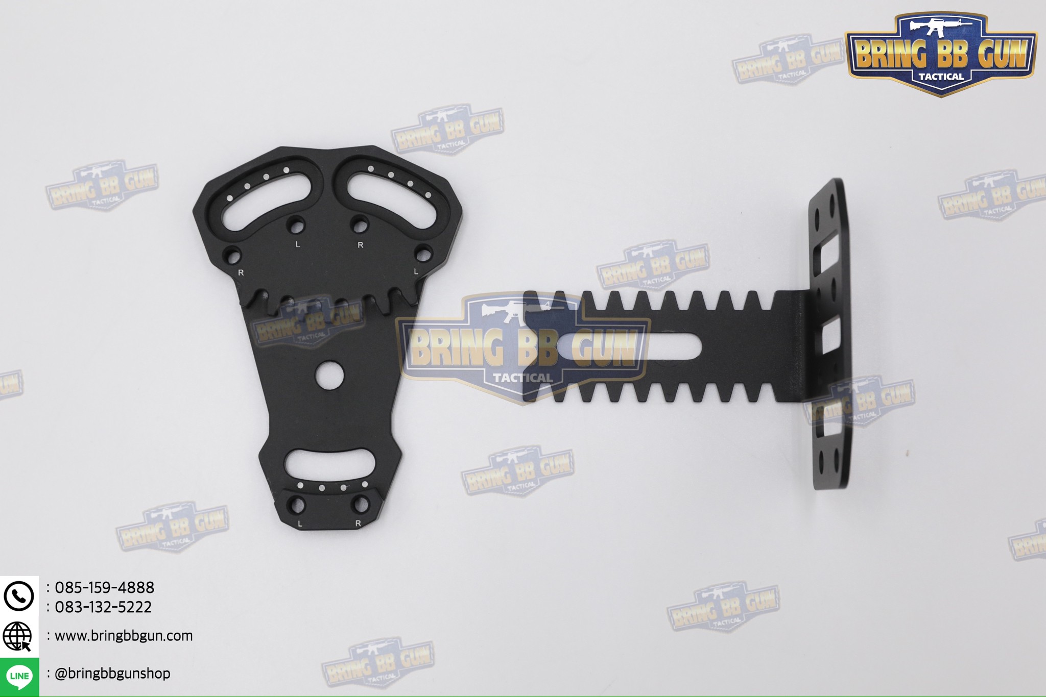 เพลทเสริมซองปืนติดเพ้าทูนิเก้ รุ่น NCP2 (แผ่นเพลทติดอุปกรณ์เสริมซองปืน) (Tourniquet Adapter Mount) (Tourniquet Adapter Mount for Safariland Holsters) (BBC NCP2) (NCP2 for Safariland Holsters) (Negative Cant Plate)