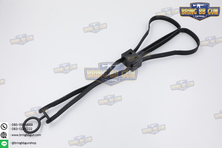 กุญแจมือสาย Cable Ties แบบยาว-ใช้ซ้ำได้ รุ่น B04 (สายรัดข้อมือ-ข้อเท้าแบบใช้ซ้ำได้) (เคเบิ้ลไทร์รัดข้อมือ-ข้อเท้า) (Reusable with key opening) (Cable Ties Handcuffs) (Plastic Habdcuffs) (Zip Ties Handcuffs)
