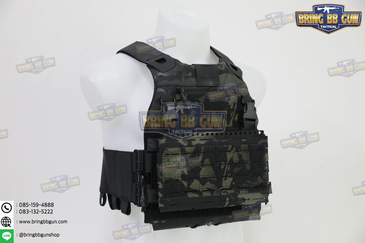 เสื้อเวส FCSK 3.7 (เสื้อเวส FCSK 3.0 + เพ้าแม็กกาซีน MK5 (5.56 แบบ3ช่อง)) (FCSK 3.7 Plate Carrier) (FCSK 3.0 + MK5 Front Flap)