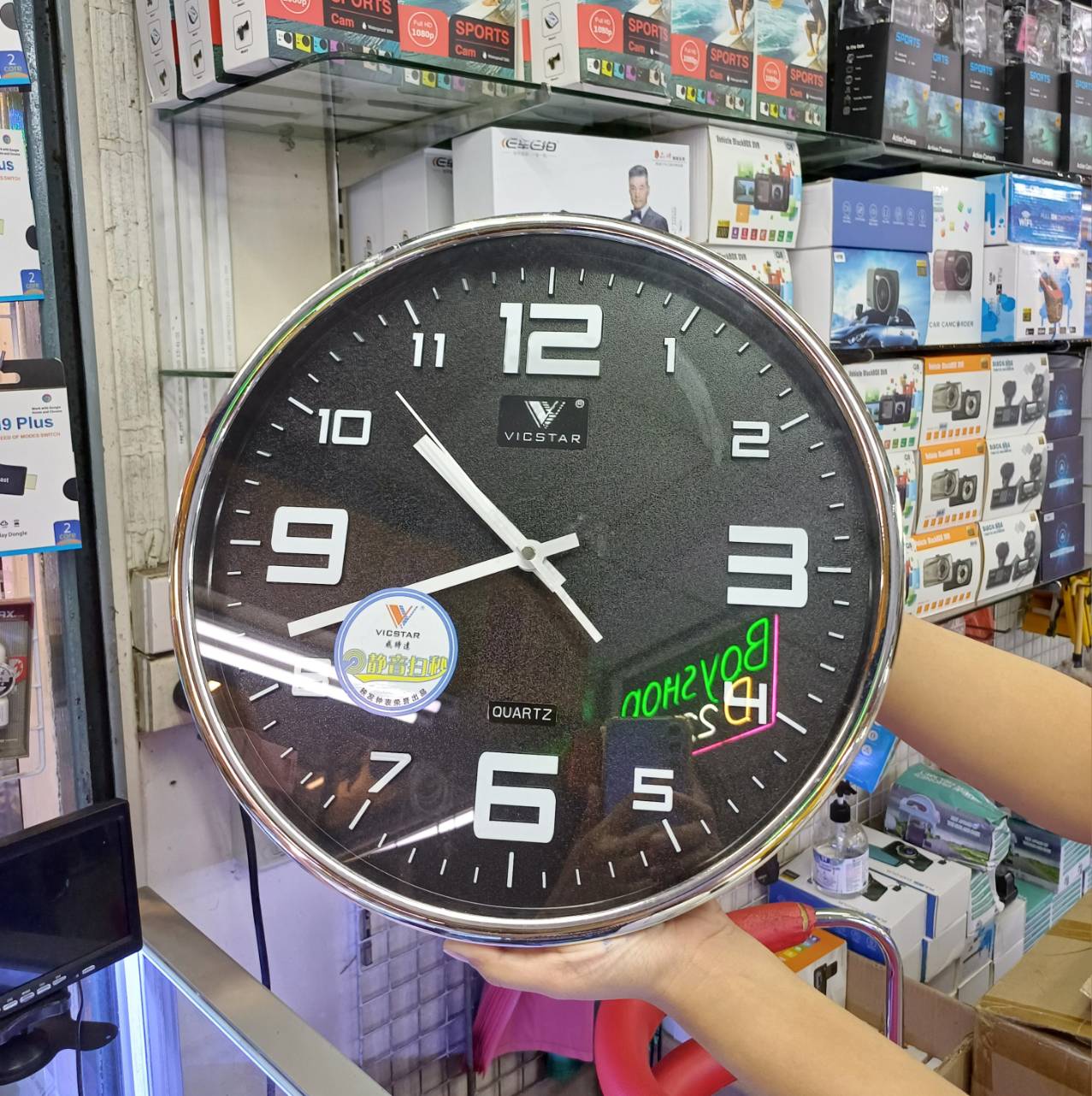 Spy Wall Camera กล้องนาฬิกาแขวนผนัง ถ่ายวีดีโอ ภาพพร้อมเสียง ดูผ่านมือถือ