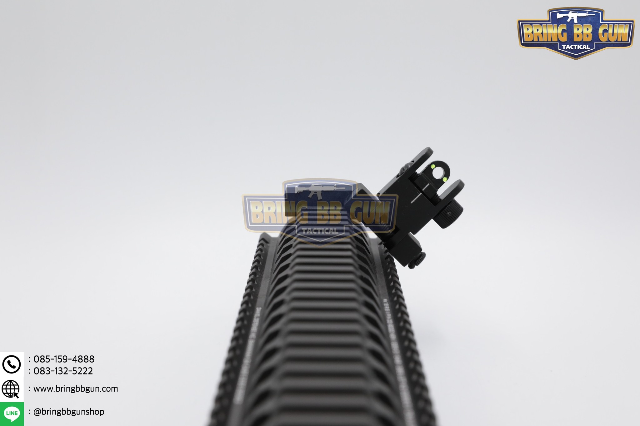 ศูนย์หน้า-หลังเฉียงพับได้แบบโลหะ รุ่น ศูนย์เล็งเรืองแสง