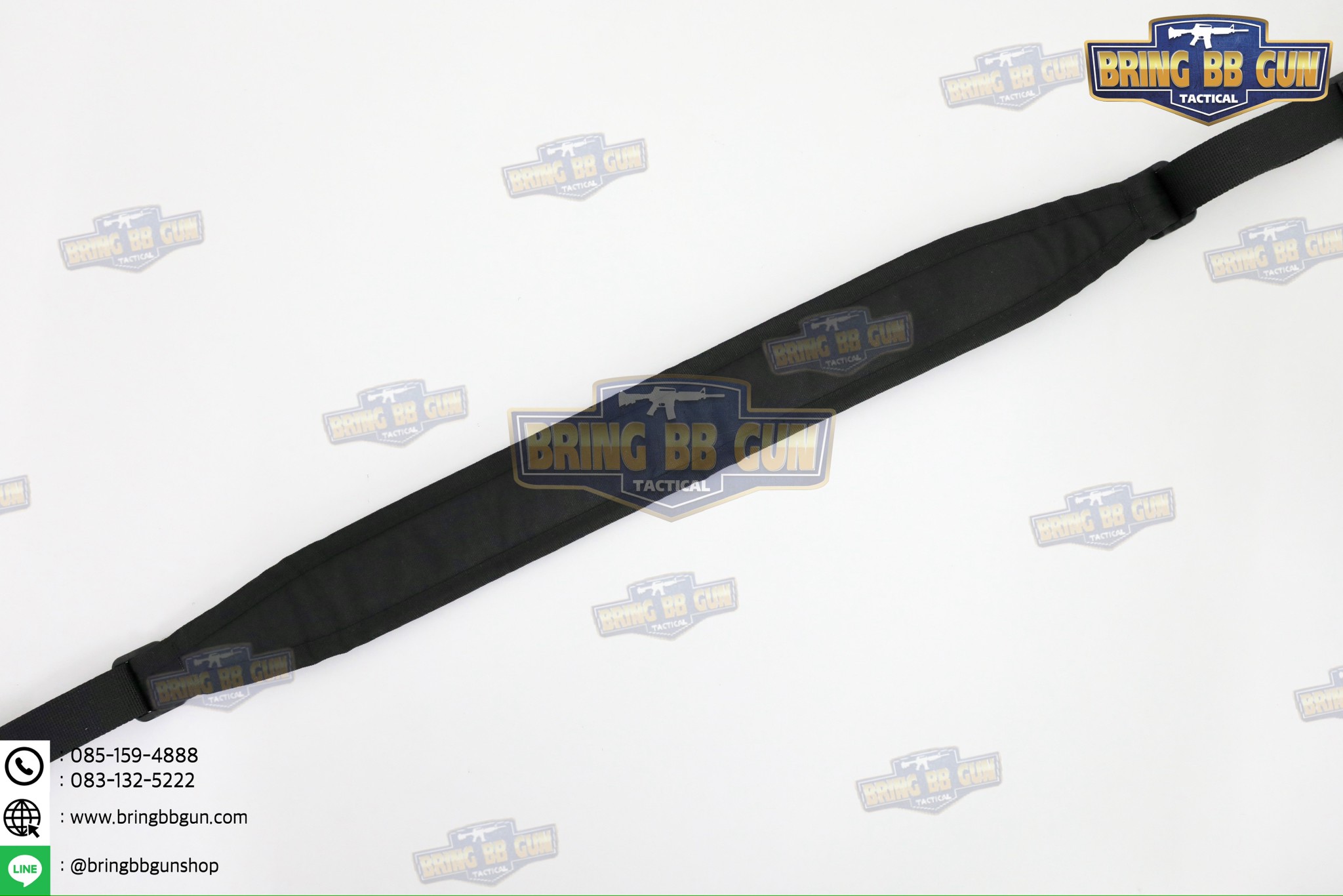 สายสะพายปืน ทรง Ferro (สายสะพายปืนยุทธวิธี 2 จุด) (Padded Sling) (The Slingster) (Adjustable dual point tactical function rope)