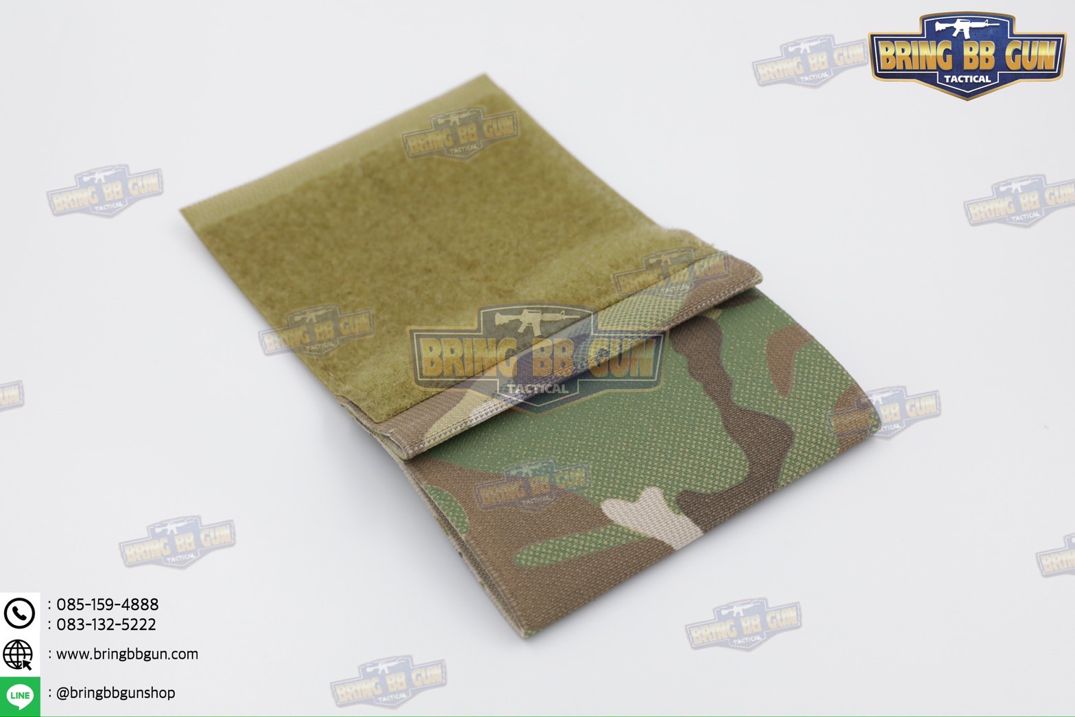 สายรัดเก็บทูนิเก้ แบบติดเข็มขัดยุทธวิธี/เสื้อเวส Version 2 ยางยืด(สำหรับเก็บทูนิเก้) แบบติดเข็มขัดยุทธวิธี/เสื้อเวส สายรัดจัดเก็บอุปกรณ์ทูนิเก้ แบบตีนตุ๊กแก (Belt Mounted Elastic Tourniquet Version 2) (Elastic TQ Holder) (Tourniquet Holder)