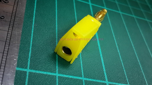 Banana Plug กล้วยหอม แบบต่อท้ายได้ หัวทอง มี 5 สีให้เลือก