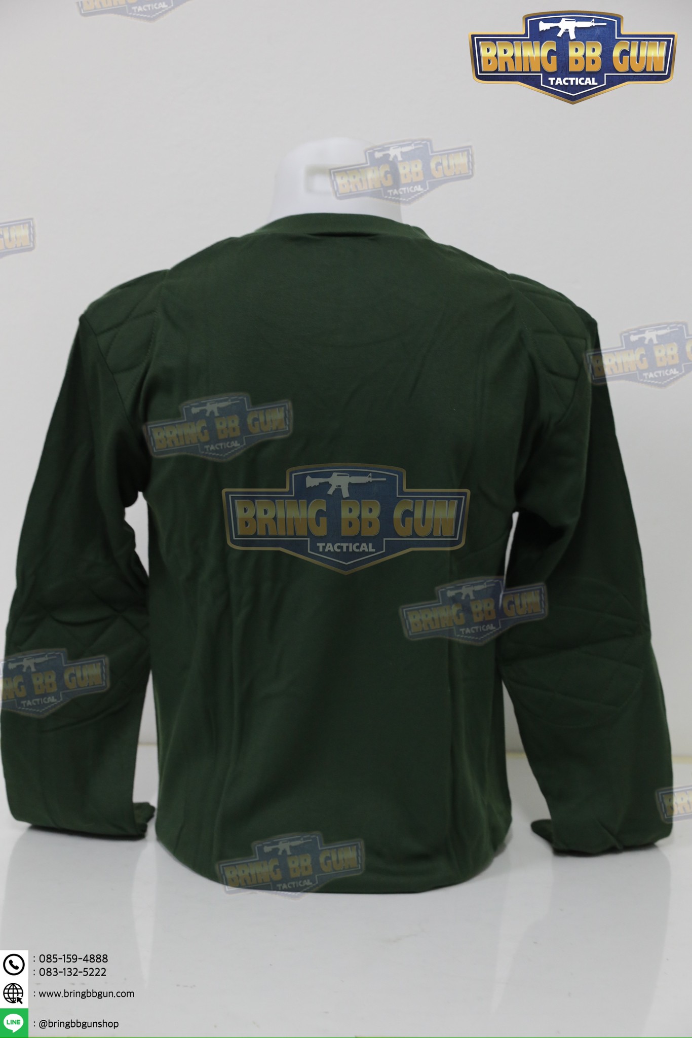 เสื้อยืดแขนยาว บุไหล่ คอกลม (ผ้า TC)