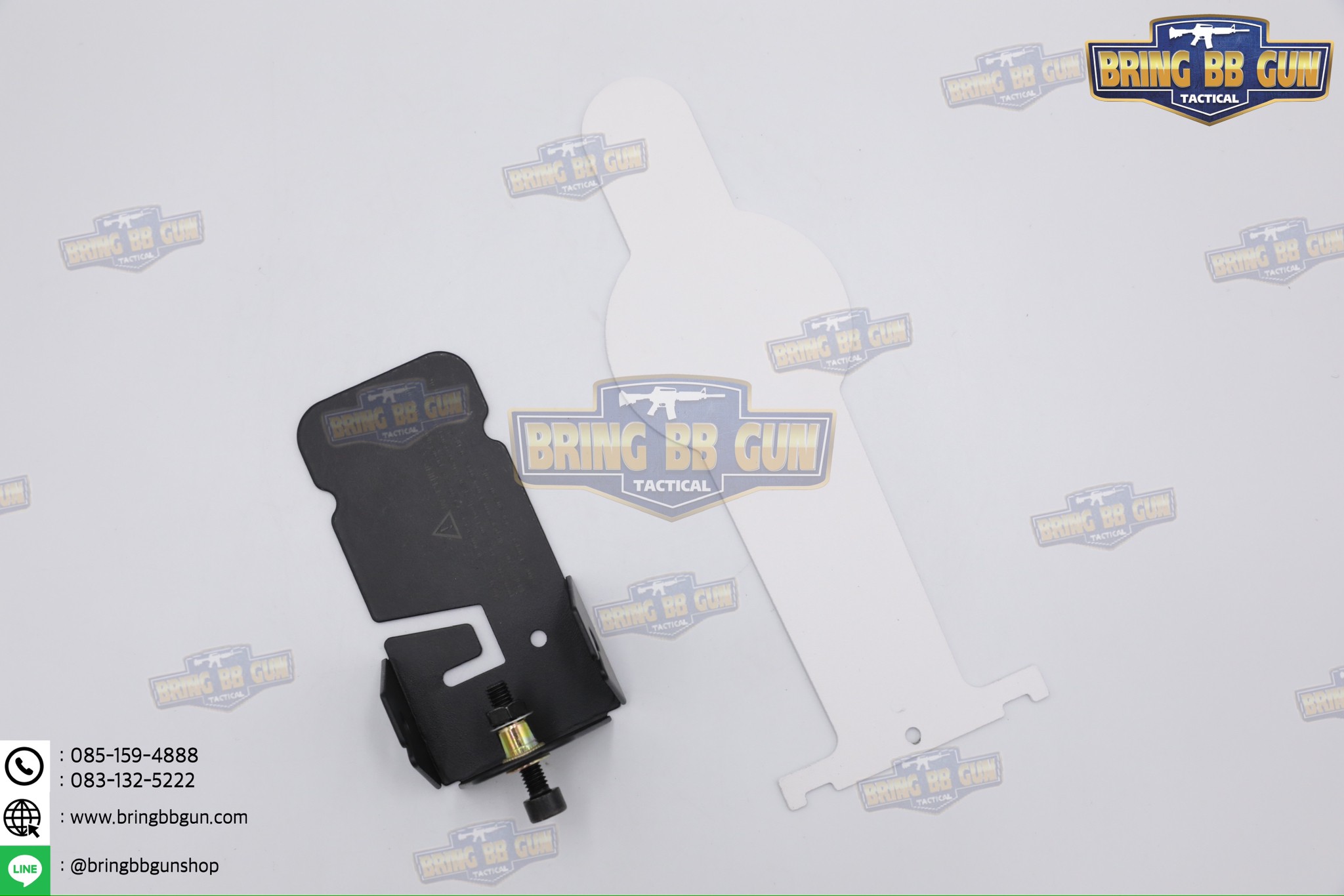 เป้าเพลทเหล็กสำหรับฝึกซ้อมยิงปืนบีบีกัน เป้าล้มรูปคน รุ่น B06 (เป้าซ้อมยิงรูปคน แบบล้มได้) เป้าซ้อมยิงรูปคน เป้าล้ม