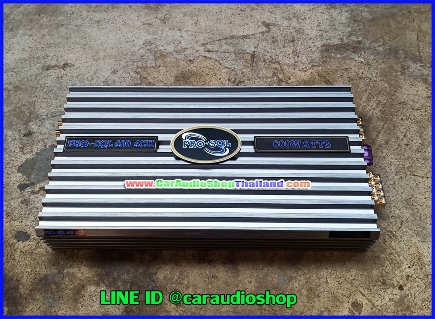 แอมป์ 4 คุณภาพสูง PRO SQL 400 4 CH (กำลังขับสูง + ไพเราะ)