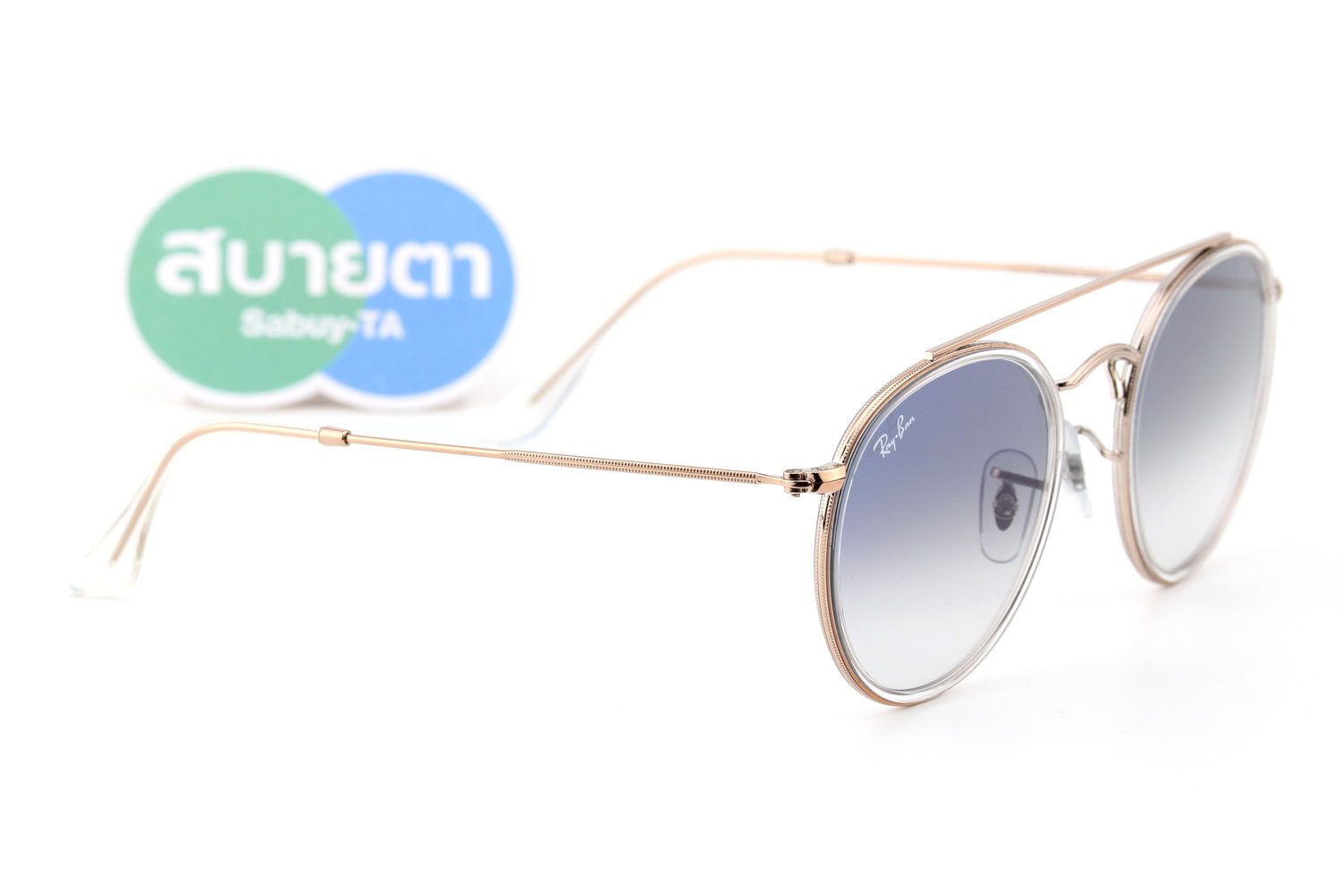 RayBan Round Double Bridge RB3647N 90683F