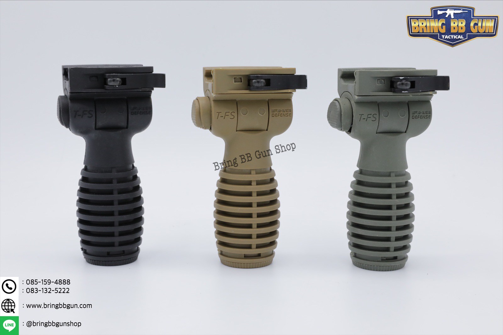 กริ๊ปมือหน้า ยี่ห้อFAB Defense รุ่นT-FS (กริ๊ปมือพับซ้าย-ขวาปลดไว)