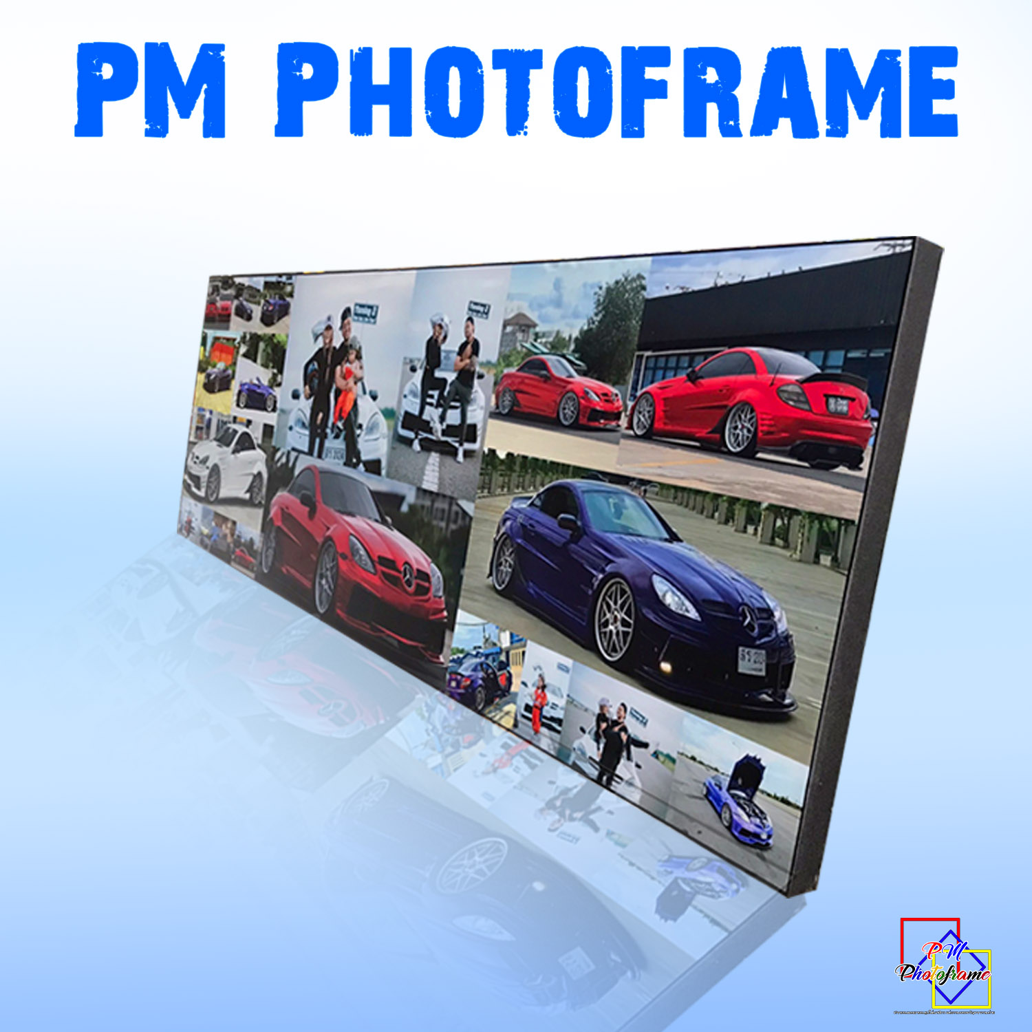 กรอบรูปลอยเคลือบฟิล์มลามิเนต ขนาด24x50นิ้ว