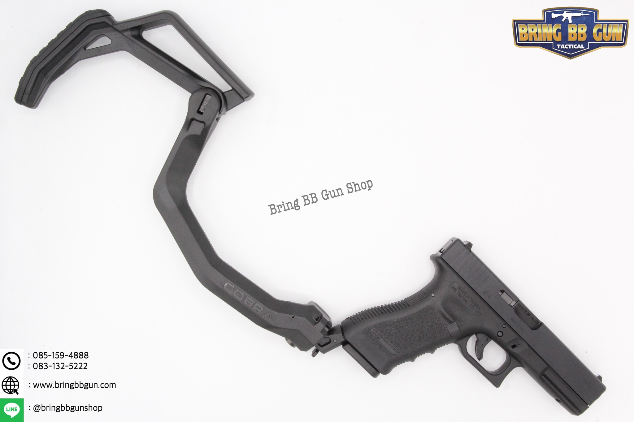 พานท้ายปืนGlock ยี่ห้อ FAB Defence รุ่นCobra (Qucik Deployment Folding Glock Stock)