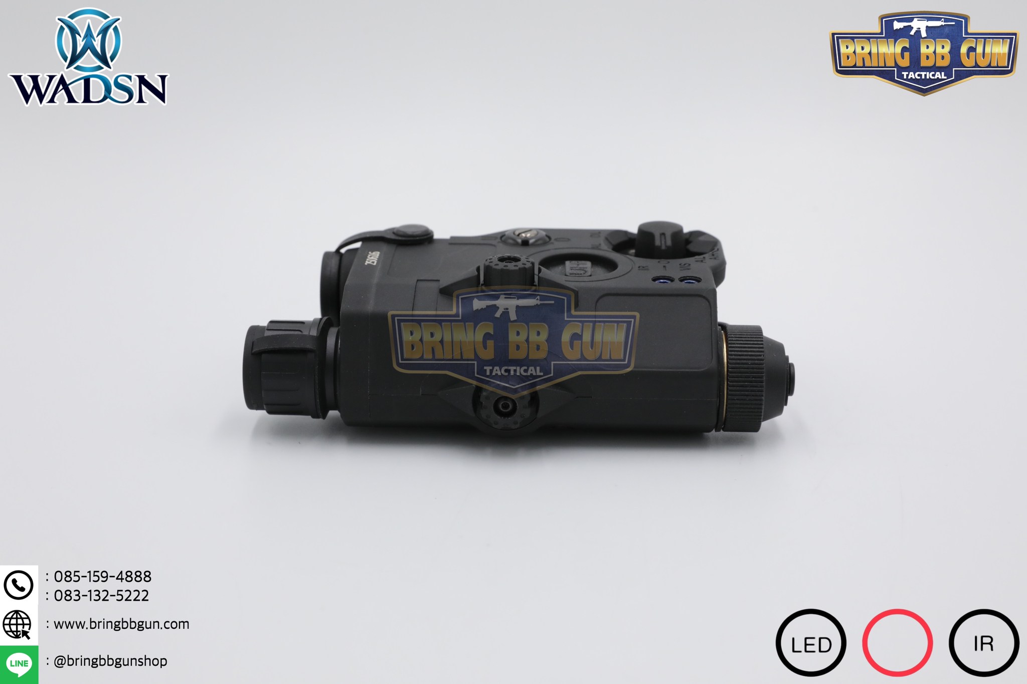 กล่อง PEQ-15 LA-5C Laser Pointer ยี่ห้อ WADSN รุ่น Real Grade (รุ่น Top) รุ่นไฟฉาย และ เลเซอร์สีแดง