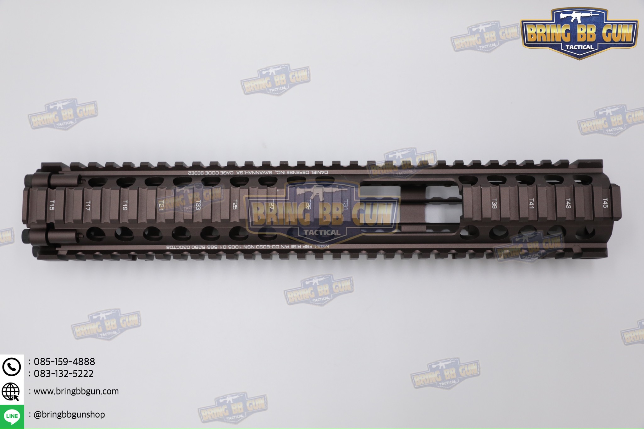 ชุดหน้า ยี่ห้อ Daniel Defense MK18 FSP RIS II รุ่นความยาว 12.5" ระบบราง Picatinny (ราง20mm.) (M4A1 FSP RAIL INTERFACE SYSTEM) (RIS II) (Front Sight Post) (FSP)