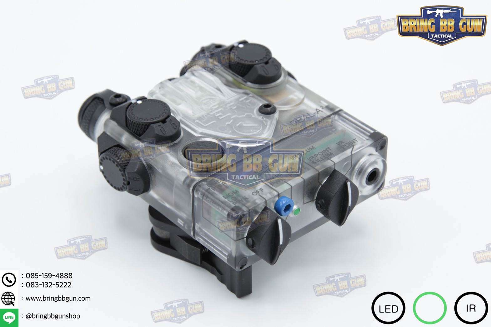 กล่องANPEQ-15A รุ่น DBAL-A2 บอดี้พลาสติก (Dual Beam Aiming Laser - Advanced2)