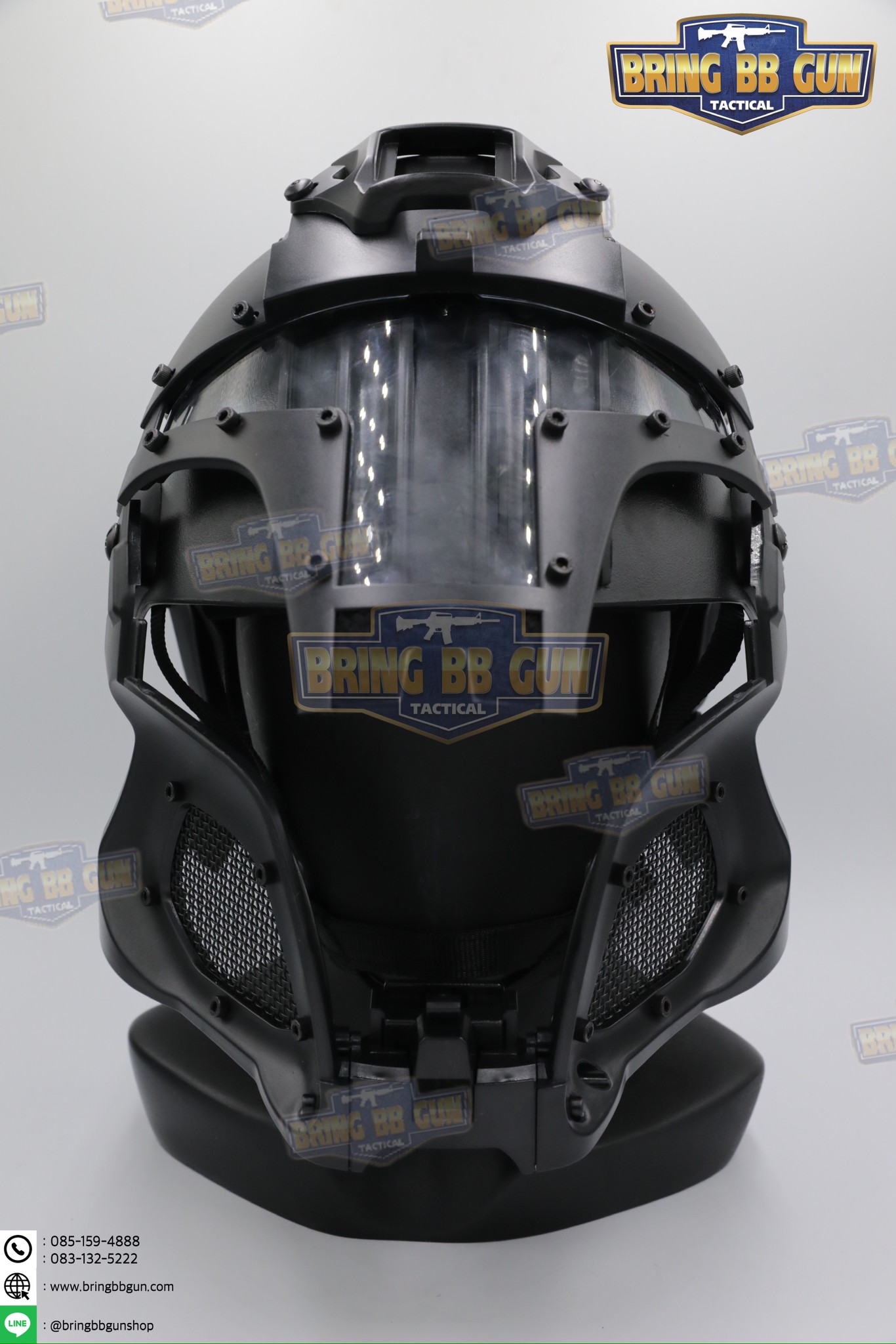 หน้ากากเต็มใบ Medieval Iron Warrior (หน้ากาก+หมวกฟาส)