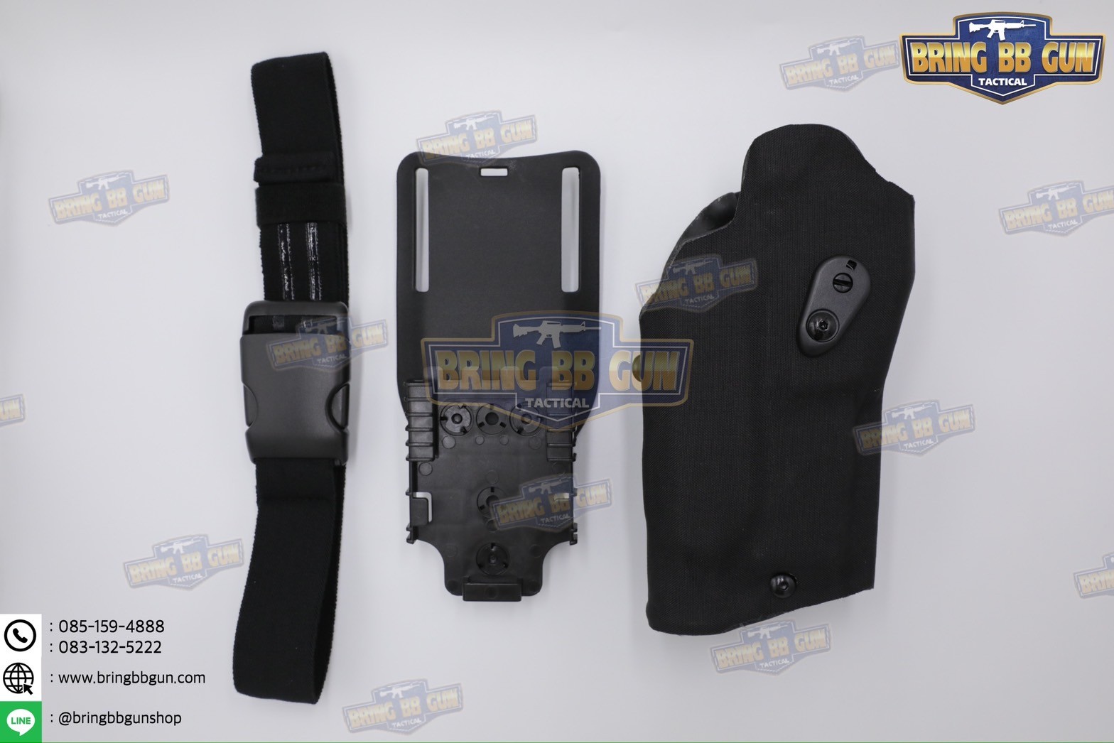 ซองปืนพกนอกปลดนิ้วโป้ง Sig Sauer P320 + ช่องไฟฉาย (ซองปืน 6354DO) (6354 DO) (P320 + X300)