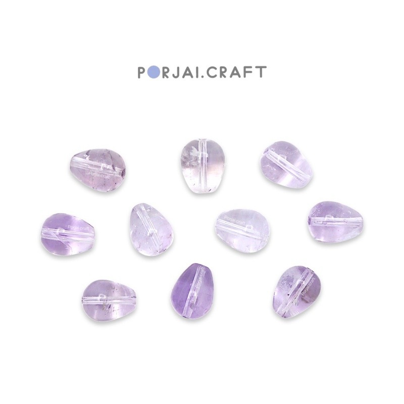 Amethyst Tear Drop Bead ลูกปัดอเมทิสต์ 9mm