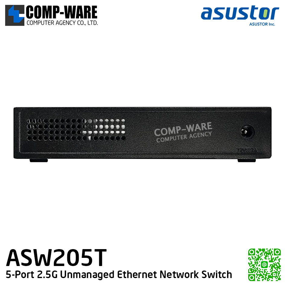 Asustor ASW205T 5-Port 2.5G Unmanaged Ethernet Network Switch (2Y Warranty)