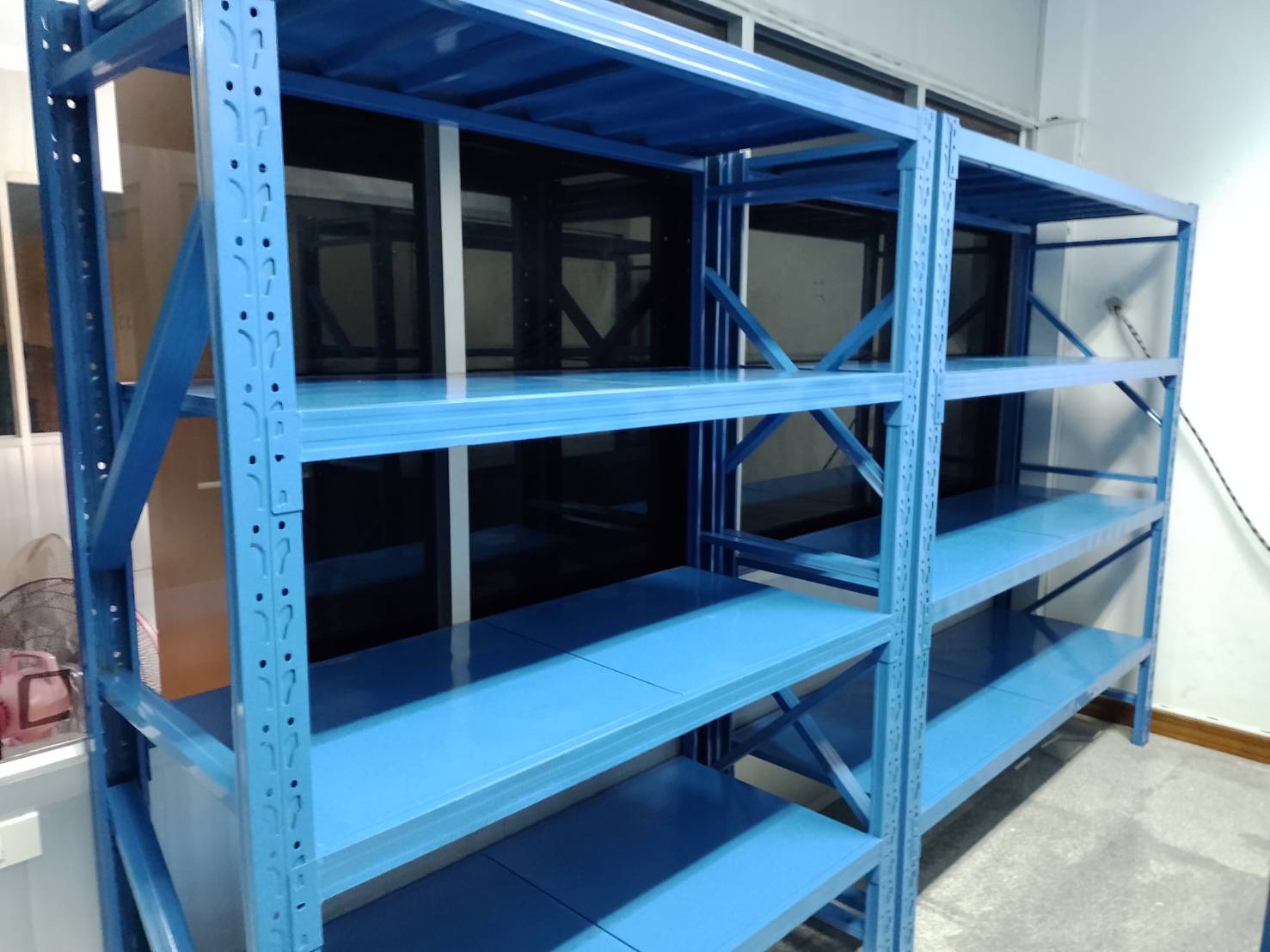 ชั้นวางสินค้า Micro Rack รุ่น Triple Rack (ชั้น3ล็อก สีน้ำเงิน) 600x200x60cm.