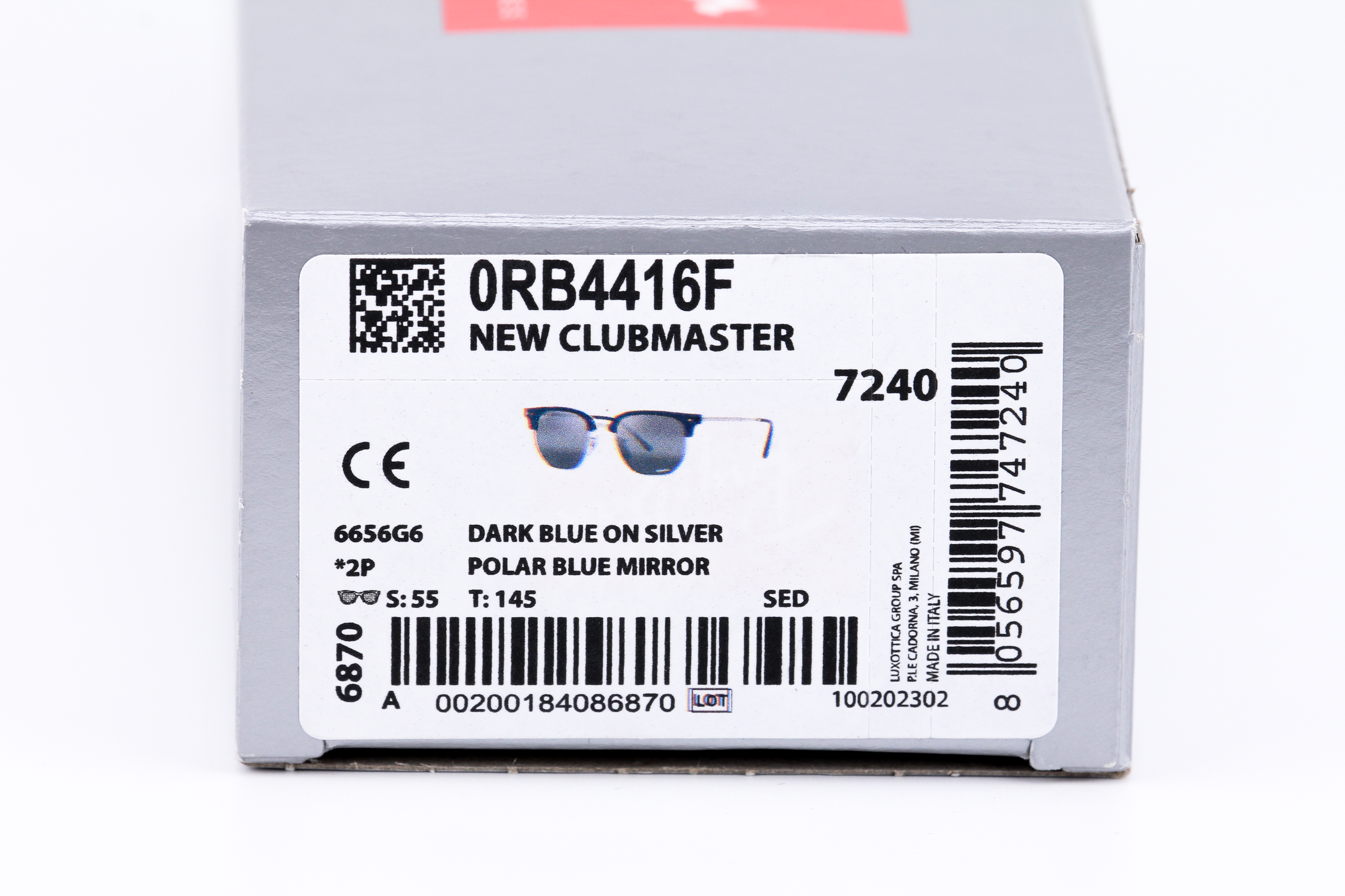 RayBan New Clubmaster RB4416F 6656G6 Chromance Polarized Lens