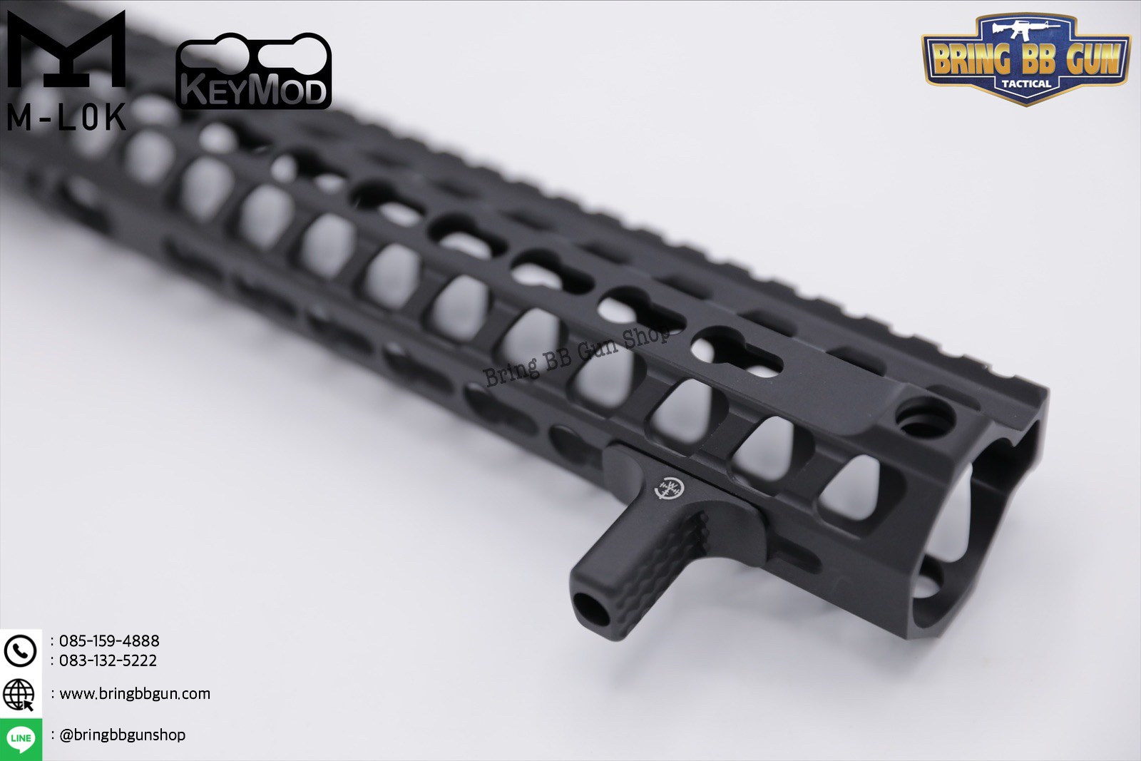 กริ๊ปมือหน้า (Angled Foregrip) ยี่ห้อ Impact Weapons Components M-Lok/Keymod Barrier Hand Stop (ใช้ได้กับชุดหน้าระบบราง M-Lock และ Keymod)